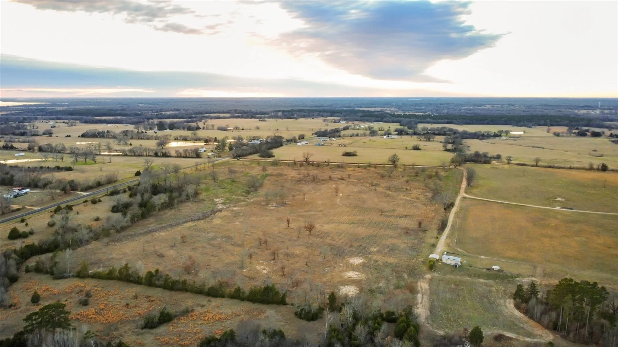 Extensive agricultural land parcel with scattered trees