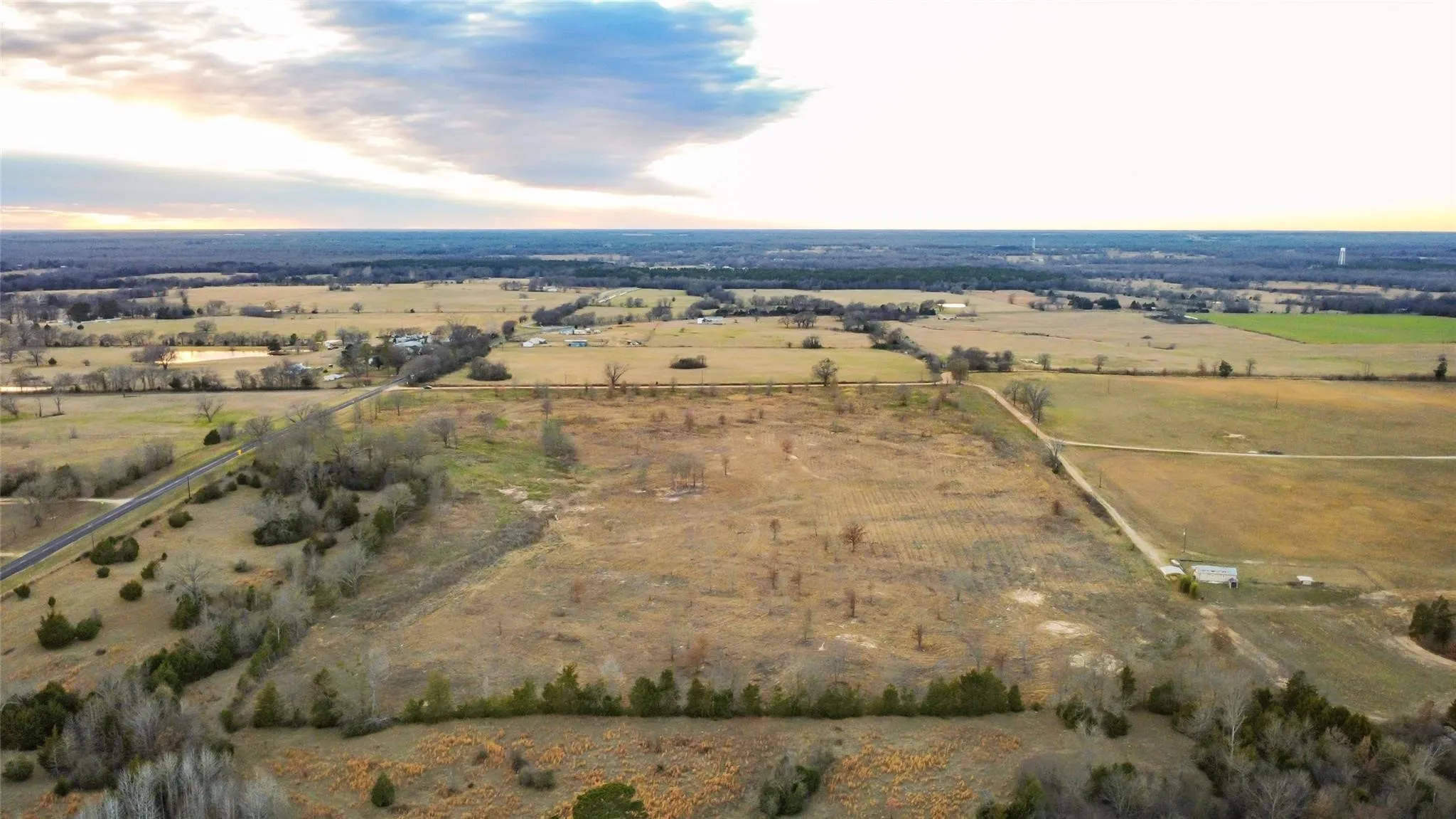 Expansive rural acreage with varied topography
