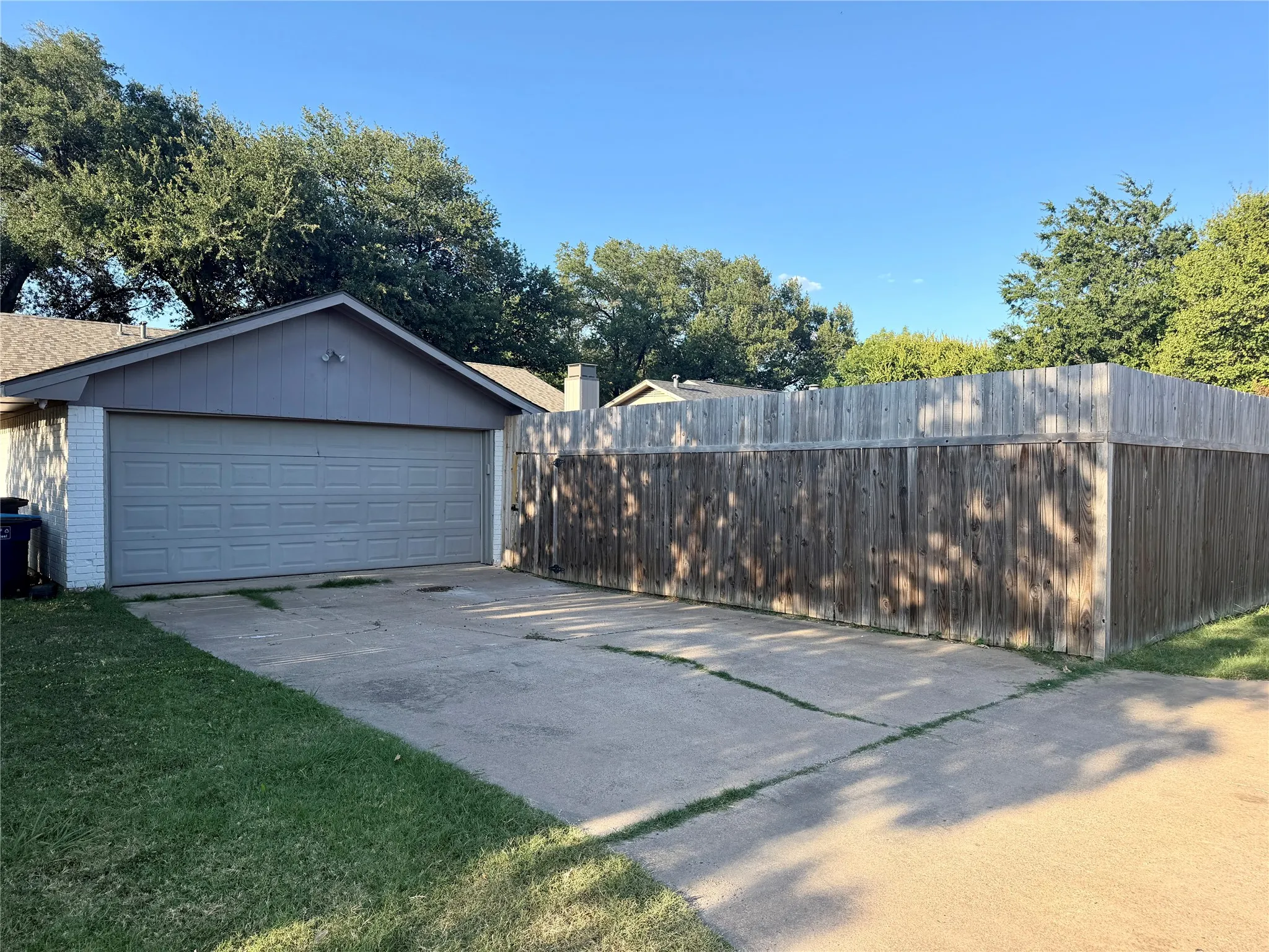 Rear entry 2 car garage