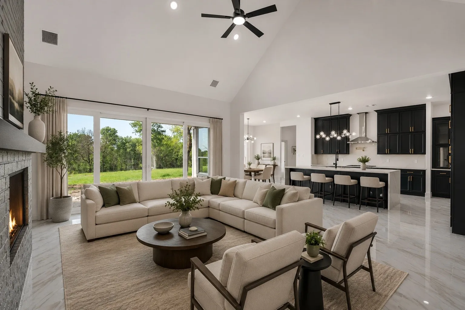 Staged Living Area