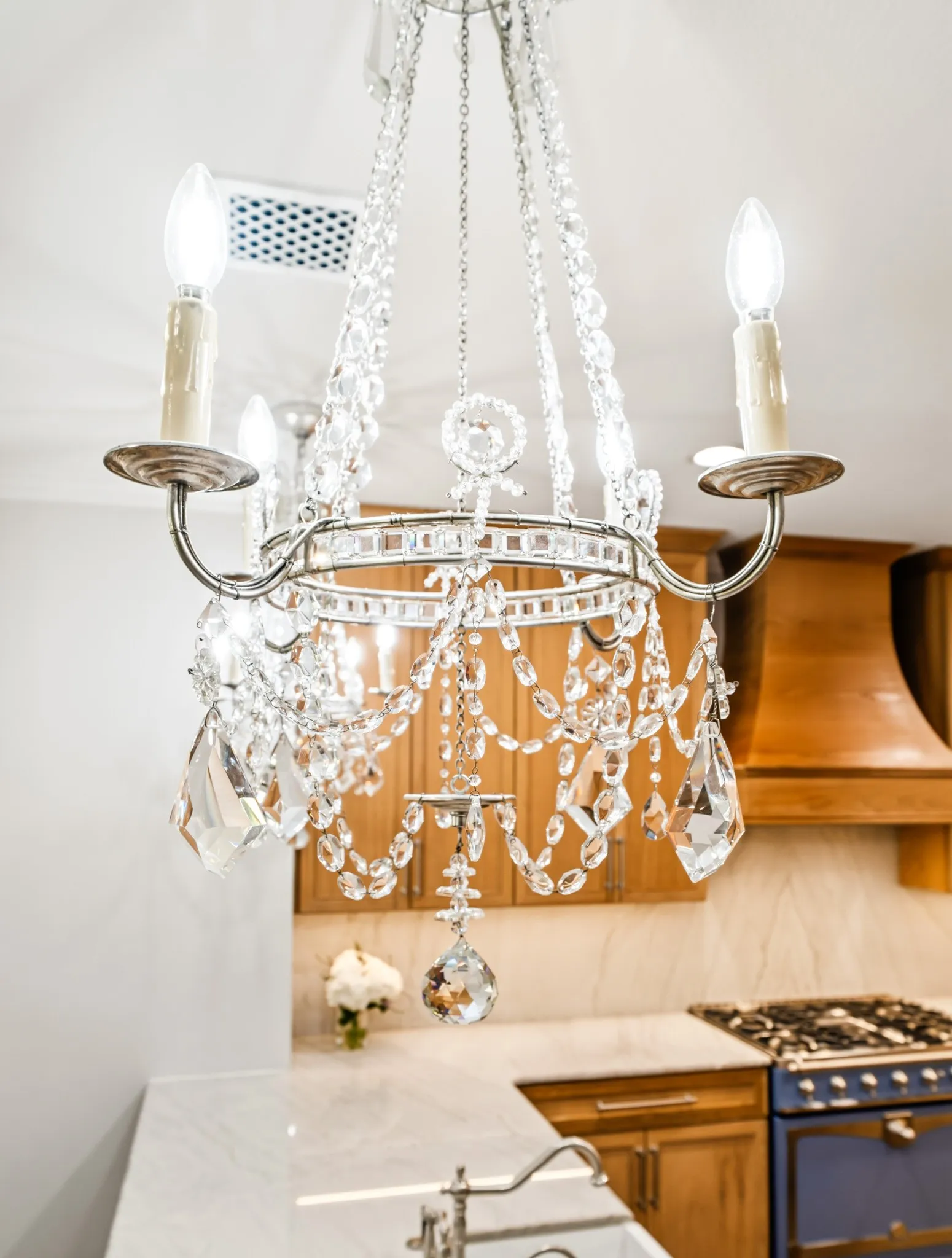 Twin Crystal Chandeliers