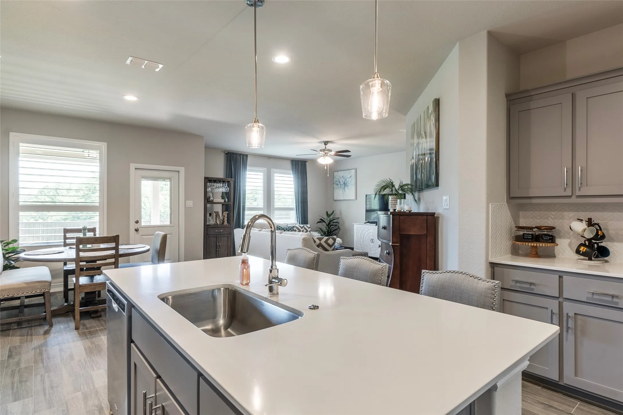 Beautiful quartz counters