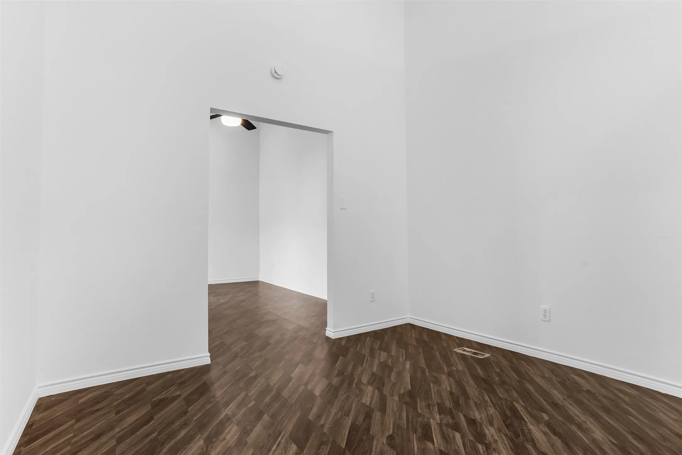 Wood-finish flooring throughout