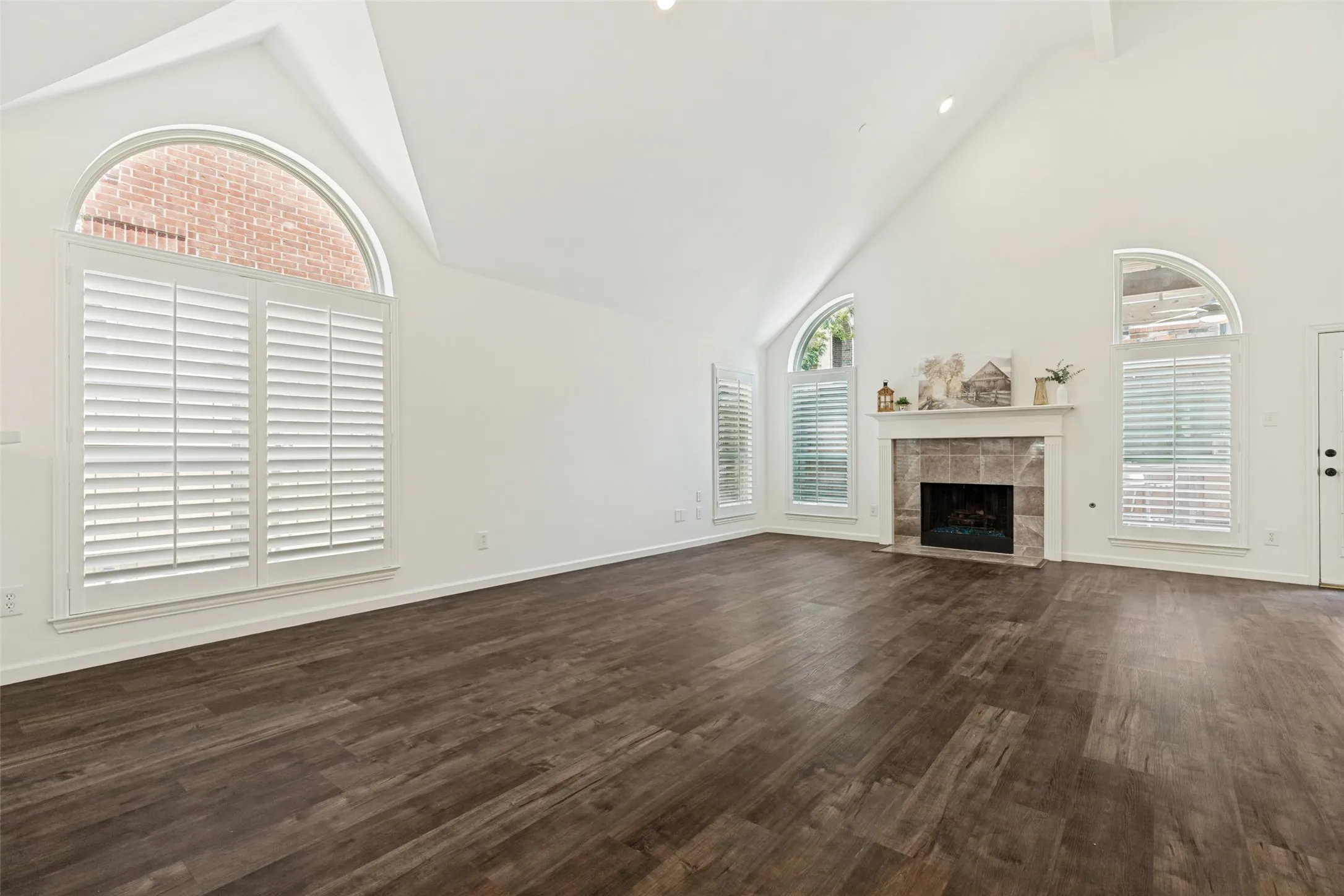 Living Room with Plantation Shutters