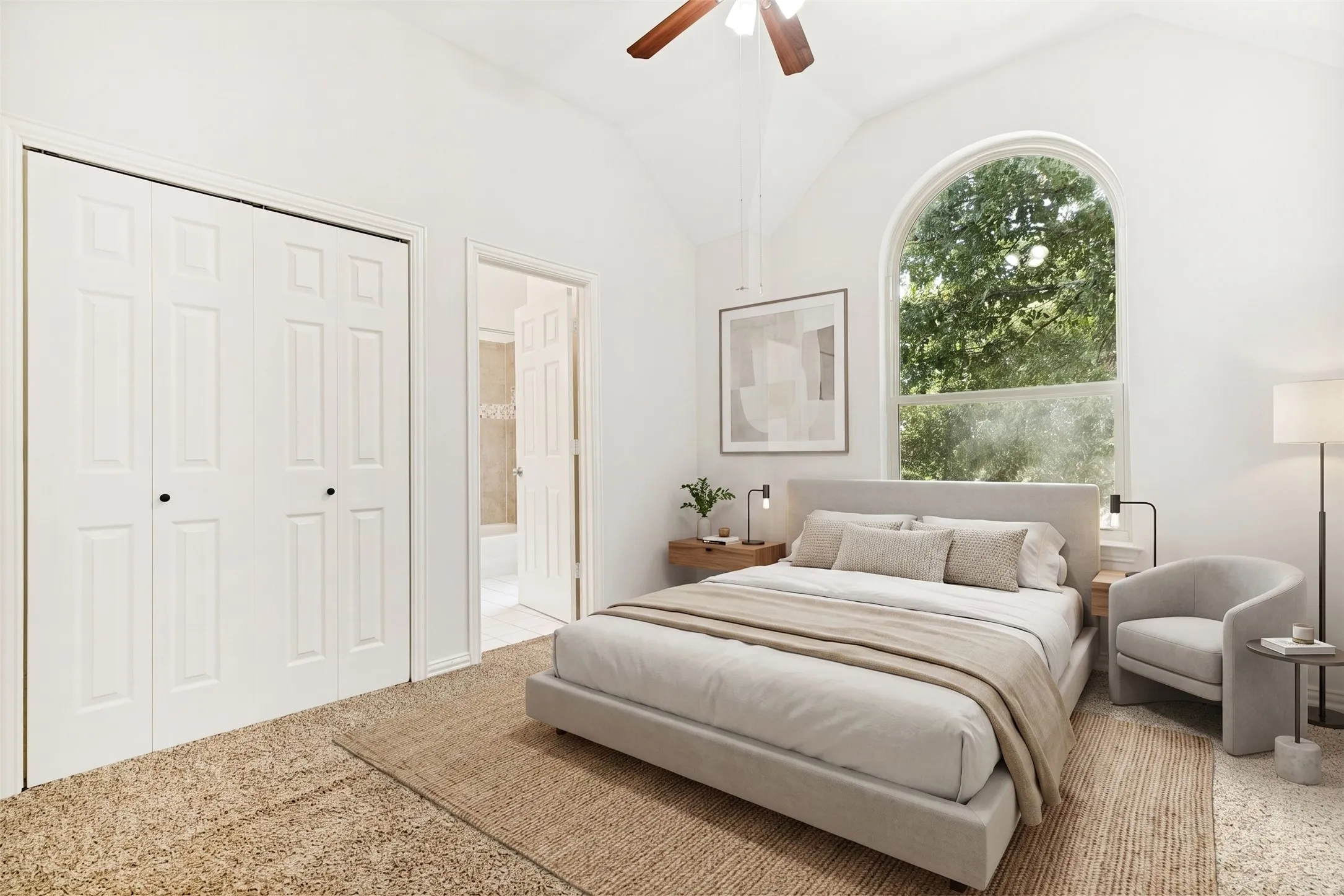 Virtually Staged 3rd Bedroom