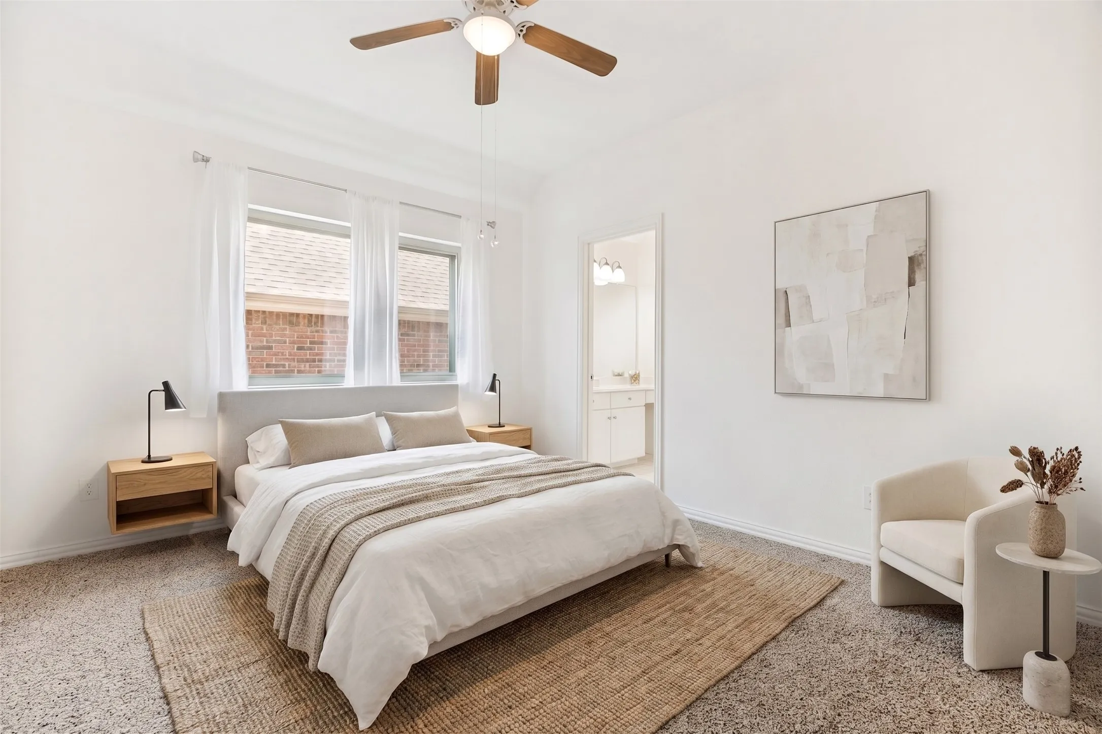 Virtually Staged 2nd Bedroom