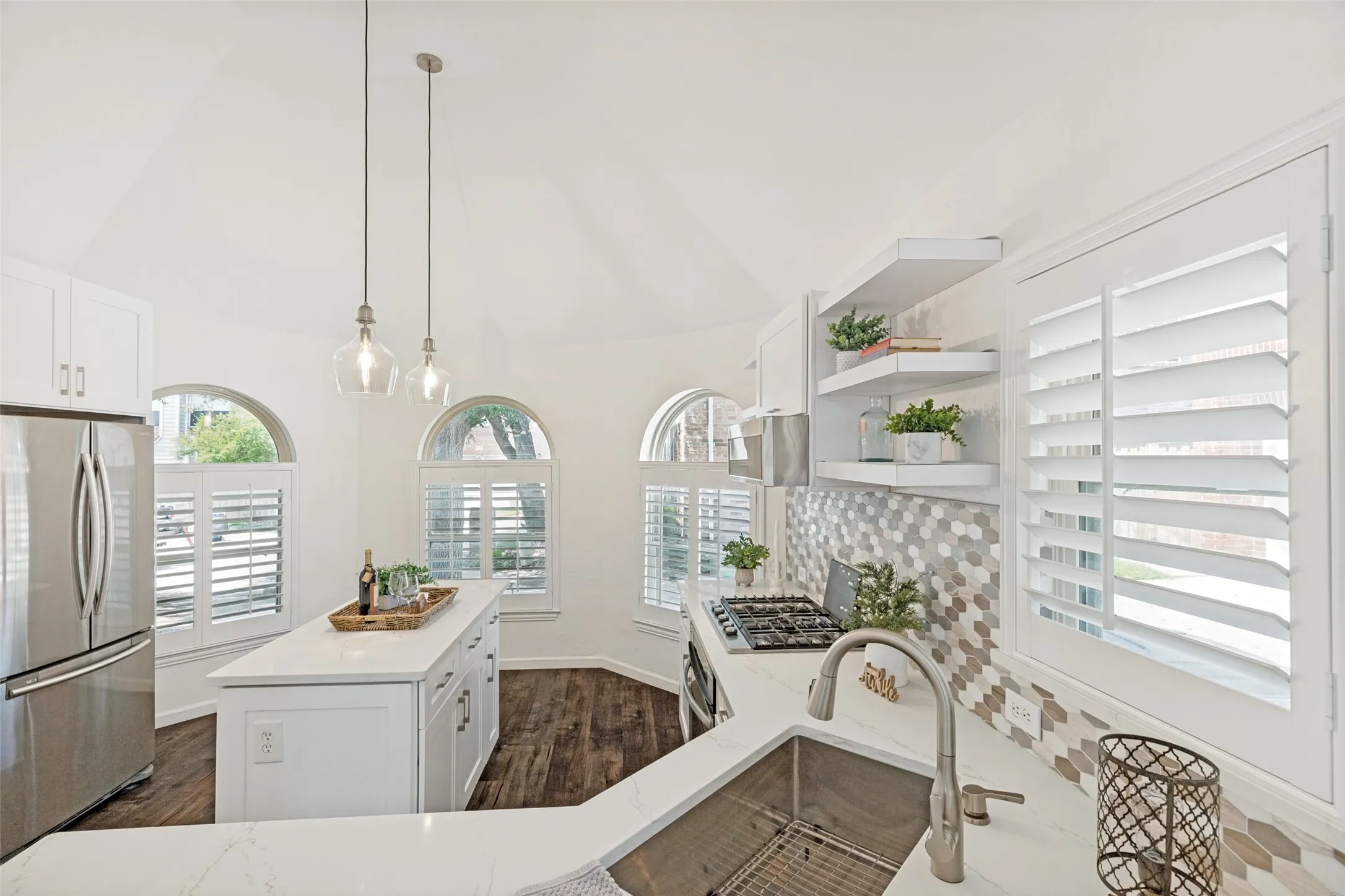 Kitchen with Plantation Shutters