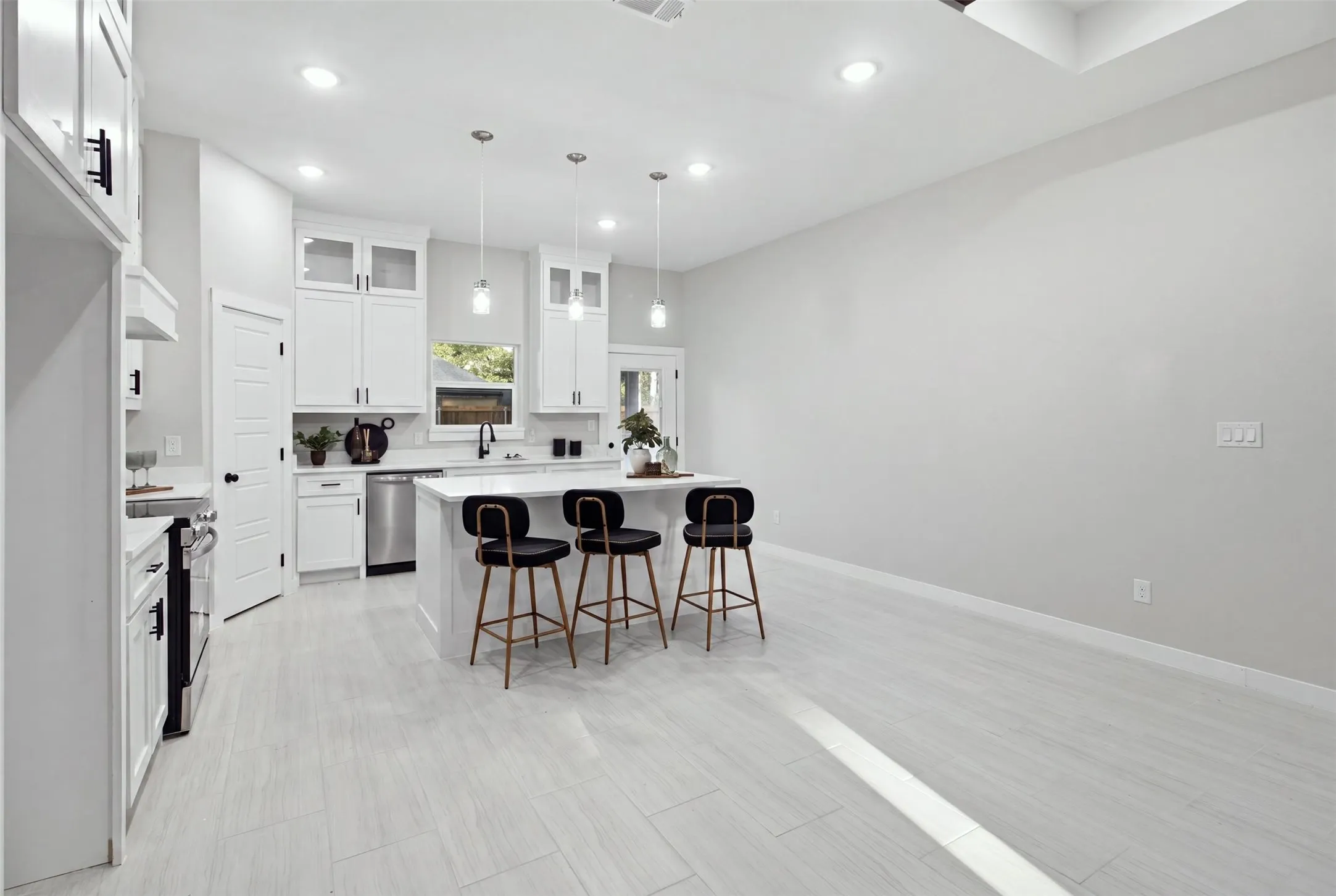 There is plenty of space to add a dinning table if desired.