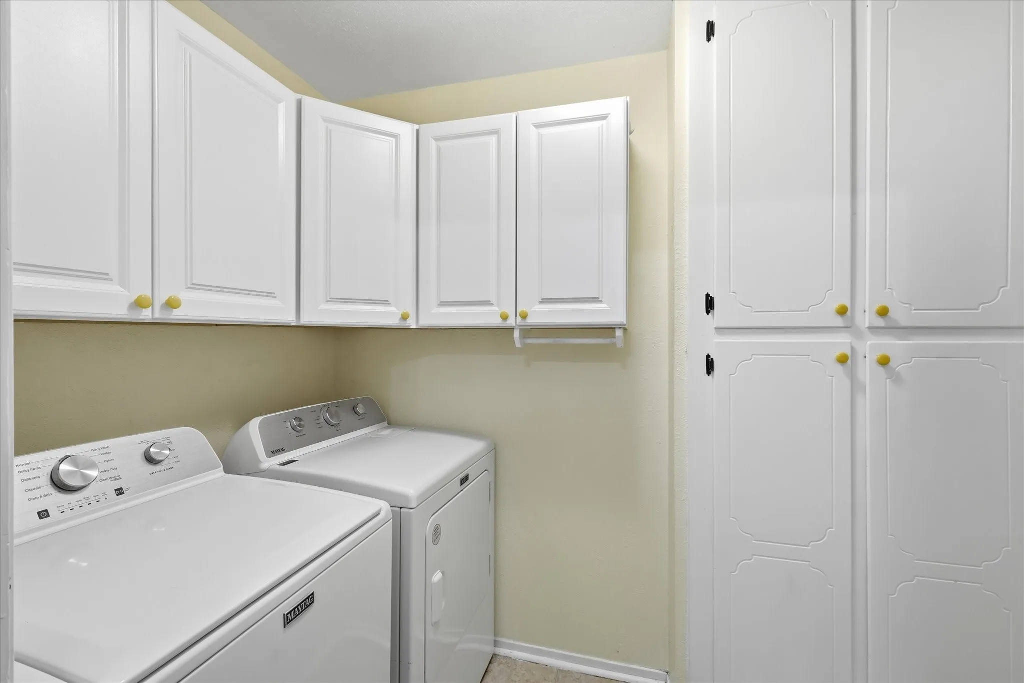 Utility room with storage.