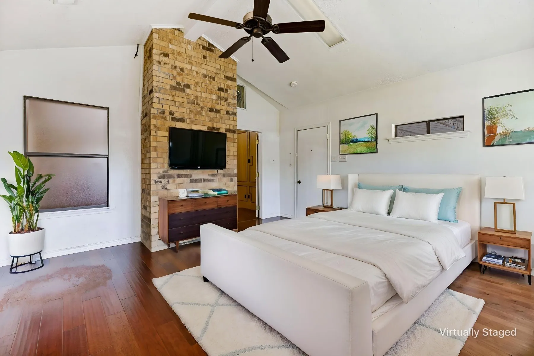 Oversized flexible room can function as a mother in law or guest room and is split with its own bath and walk-in closet.