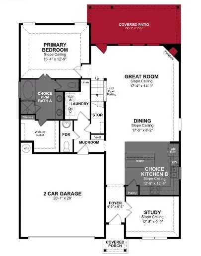 Beazer Homes Stark Farms Berkshire Floorplan.