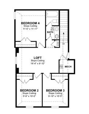 Beazer Homes Stark Farms Berkshire Floorplan.