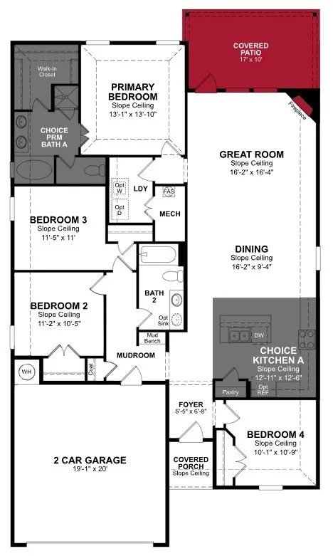 Beazer Homes Stark Farms Brooks Floorplan.