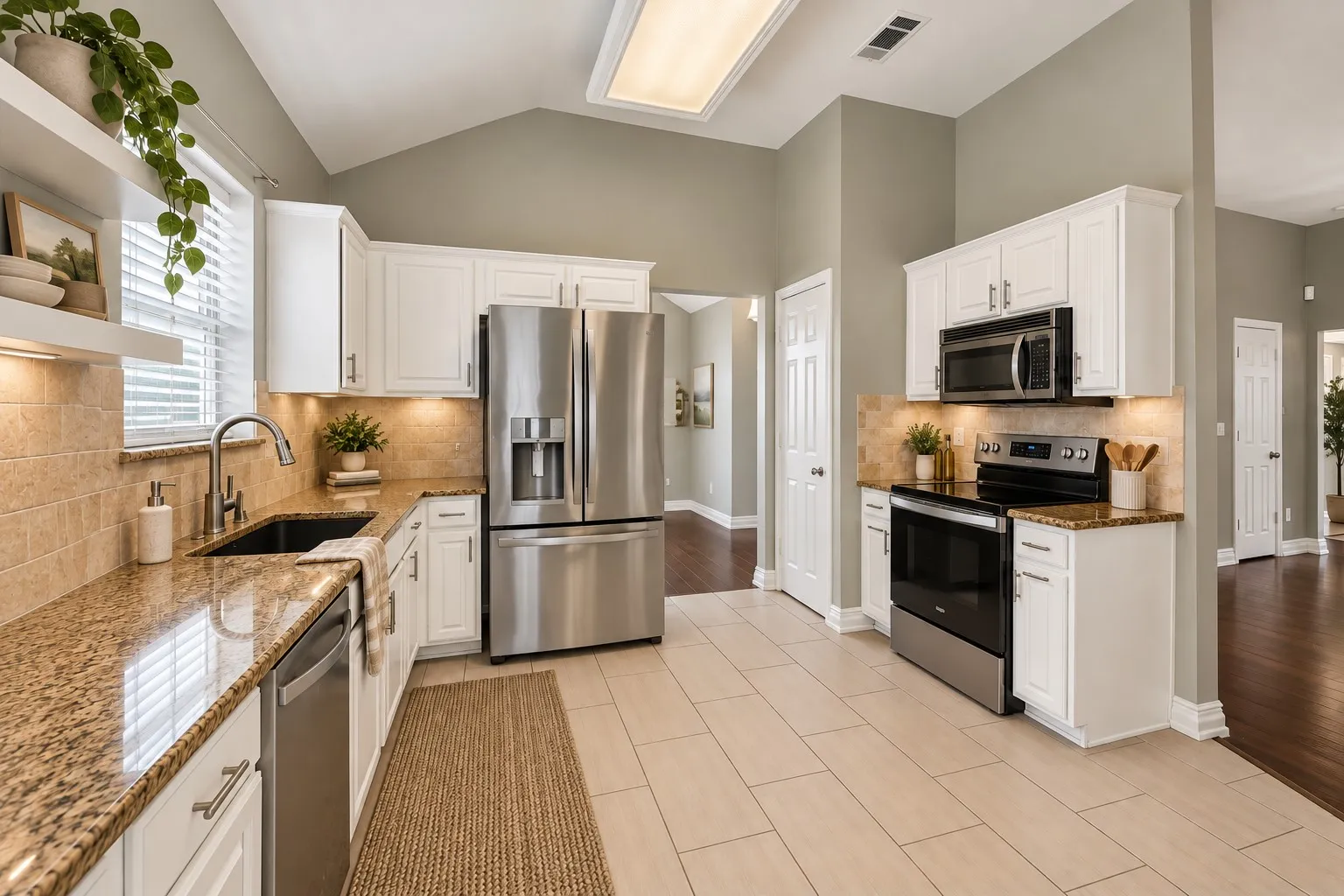 Virtually staged to show potential