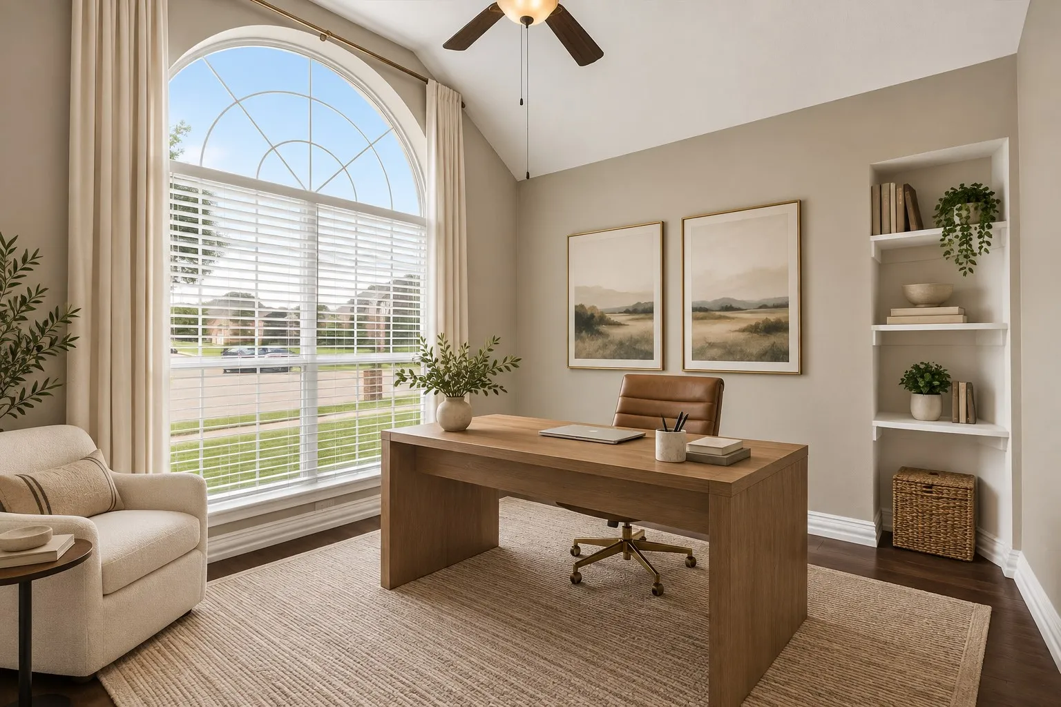 Virtually staged to show potential