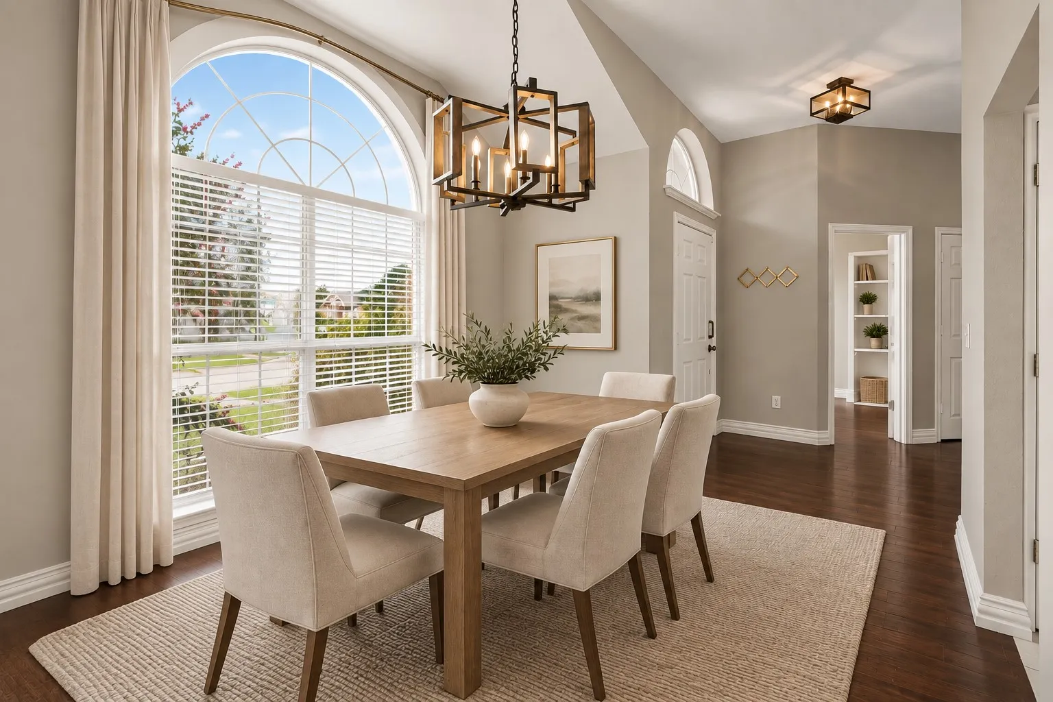 Virtually staged to show potential