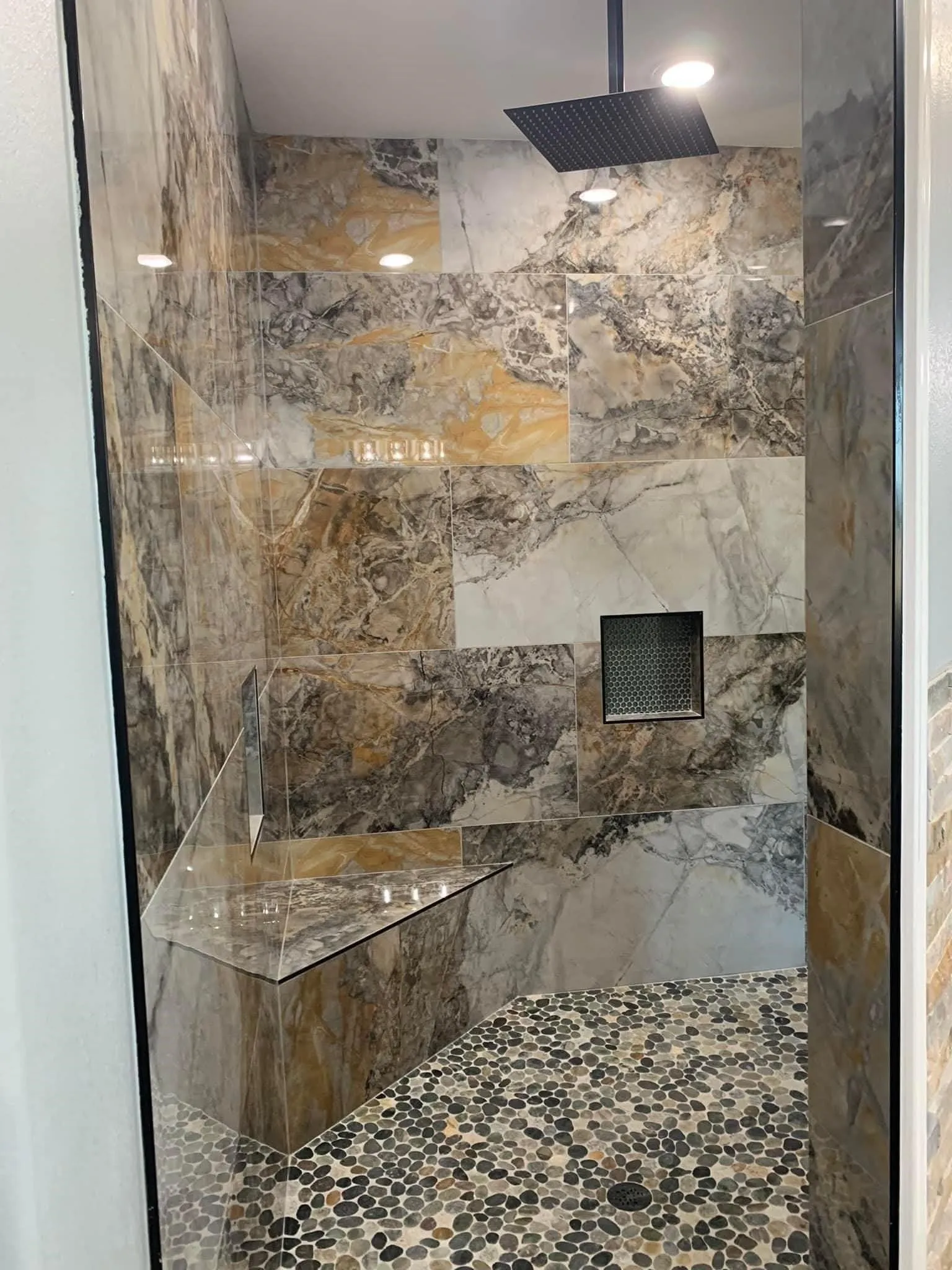 Master shower
