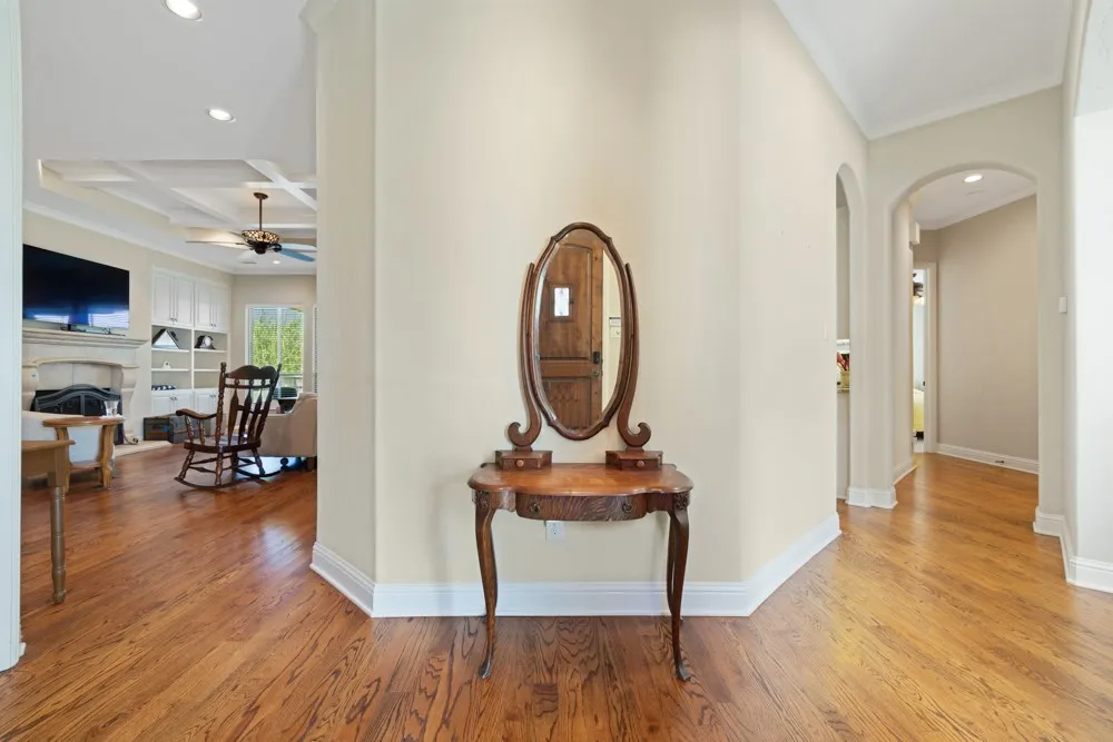 Entry way with view into the office