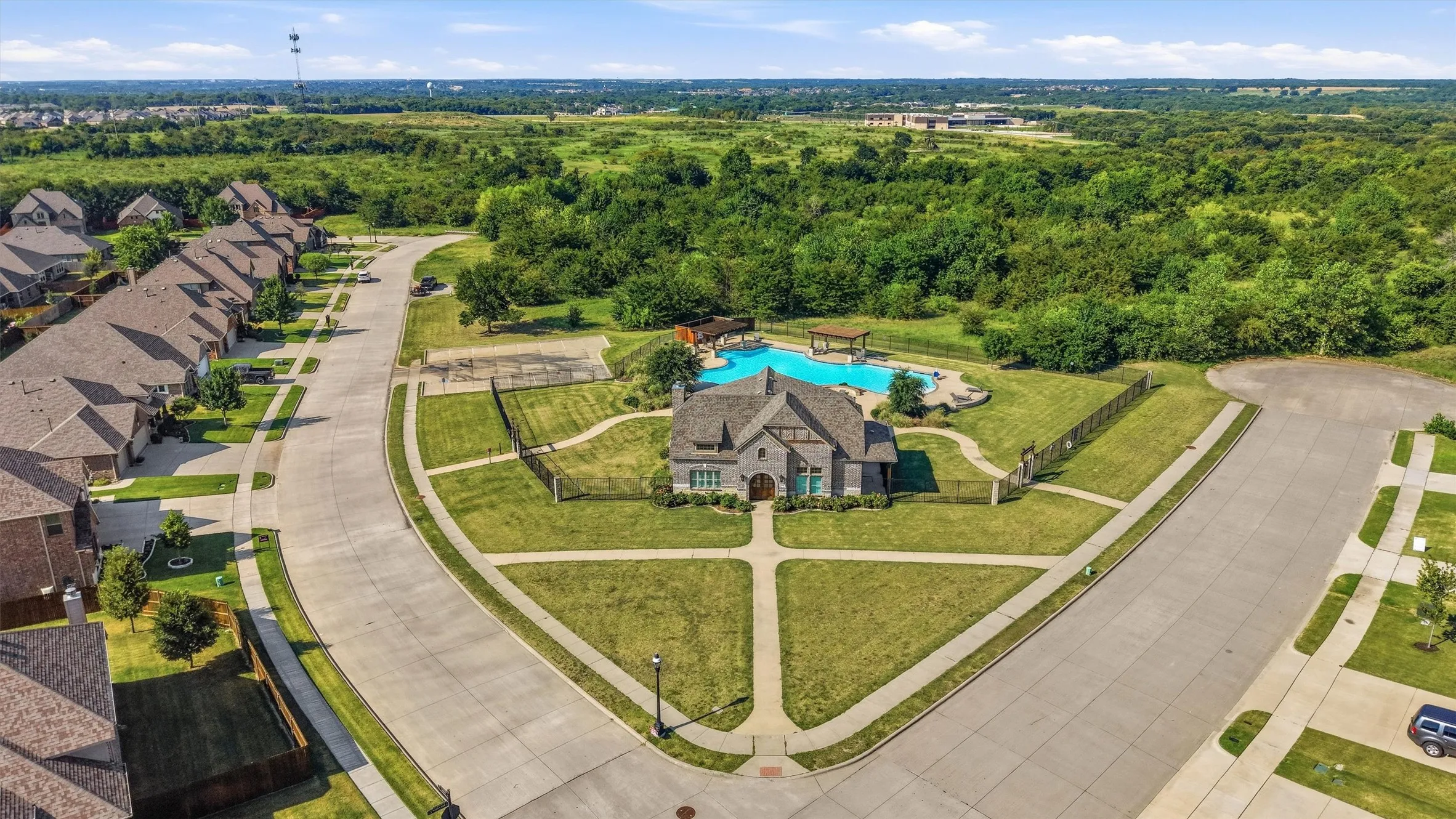 Community pool and clubhouse