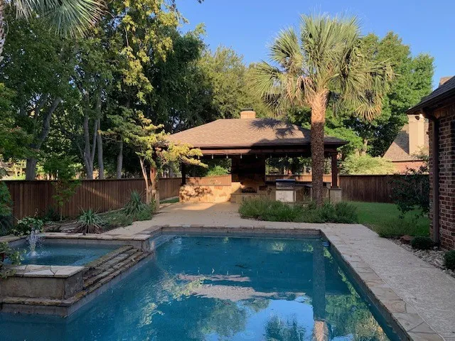 Custom pool complete with child safety gate