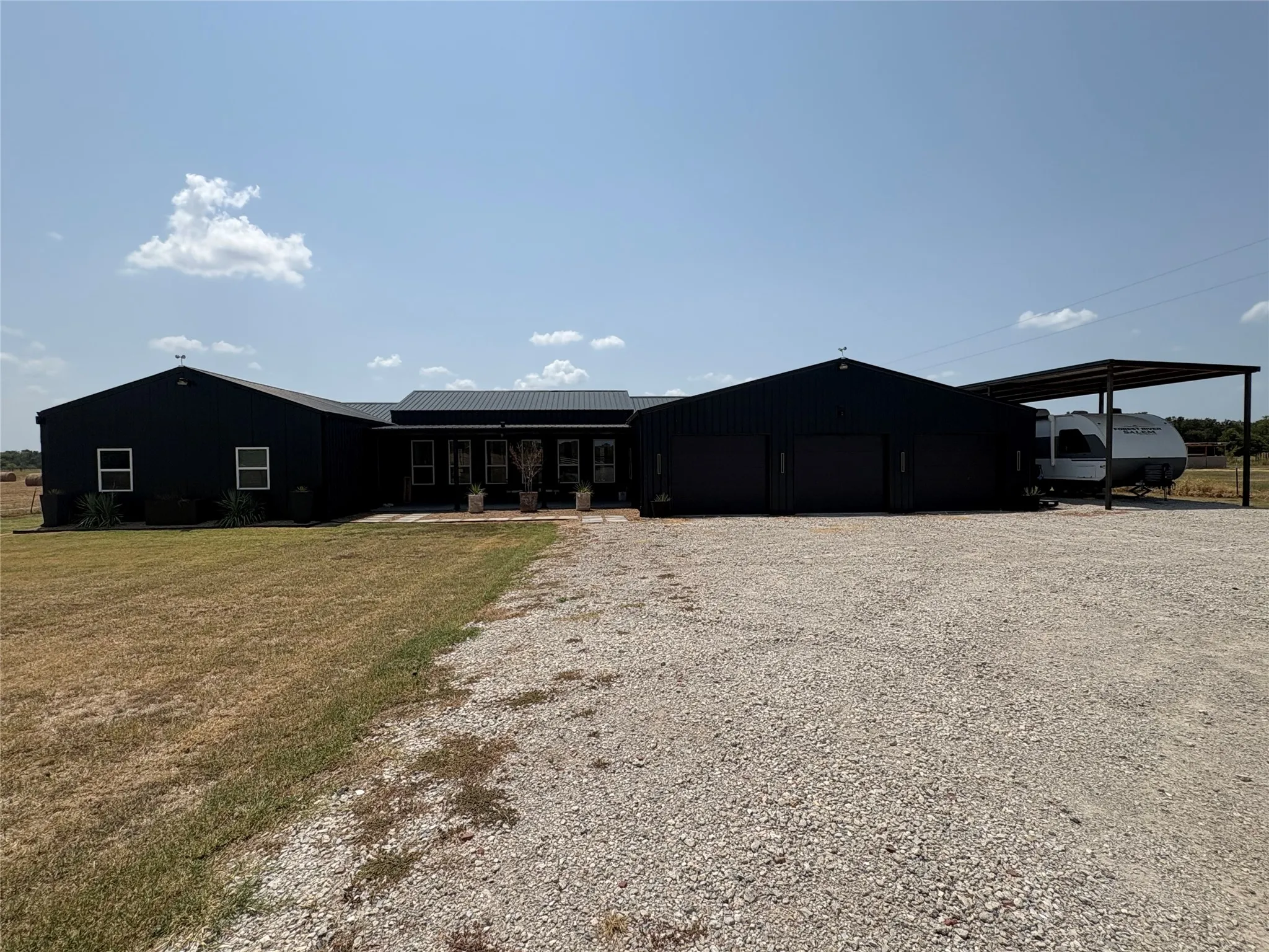 Front of house and RV cover