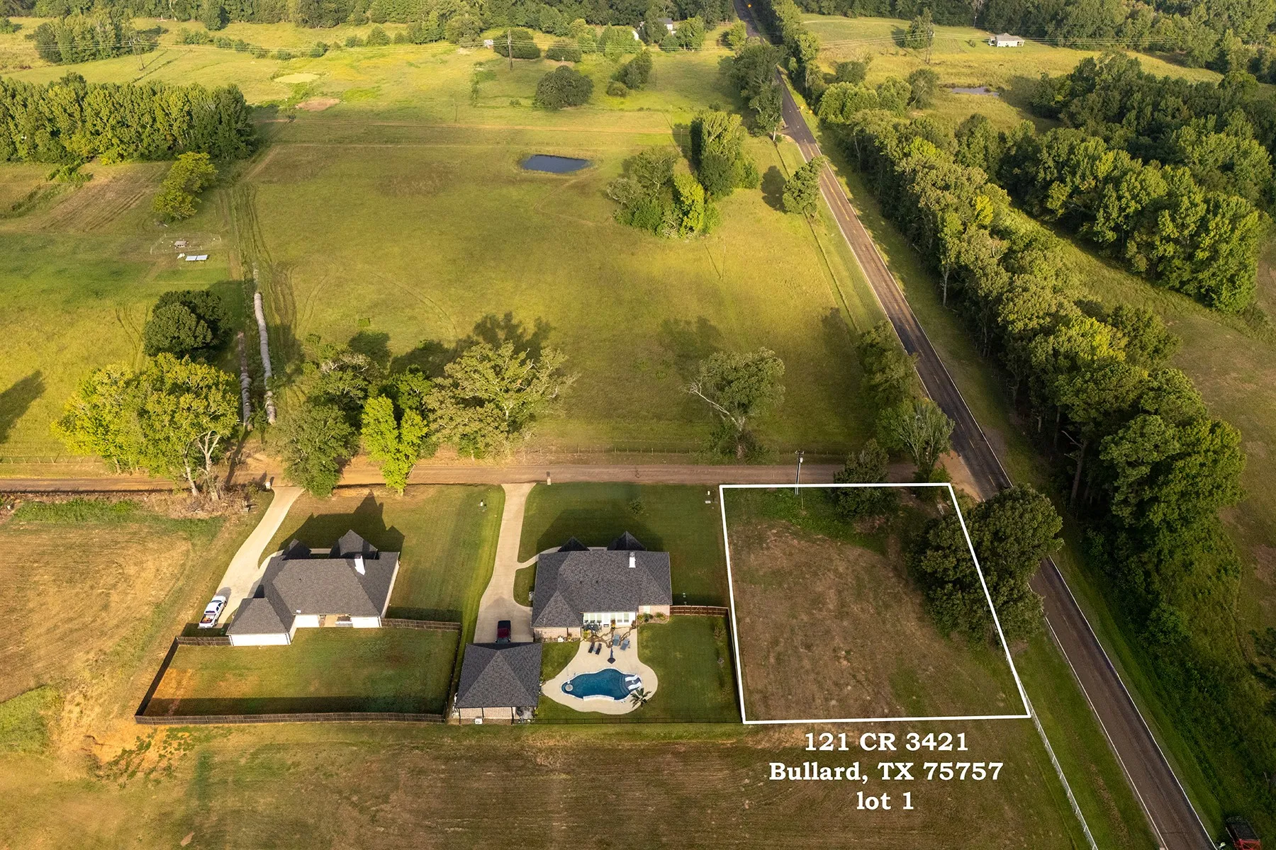 Unimproved Land For Sale in Cherokee County , 121 County Road 3421 (Lot 1), Bullard, Texas 75757, 0, 0, Garage spaces, 0 Sqft, built in 0, Price $75,000, mls#21350256, Real Estate Agent in Bullard, Homes For Sale in Cherokee county, Homes For Sale in Bullard, Realtor in Bullard Texas, Real Estate Brokerage Independent Realty Texas, Luminita Cordes Realtor