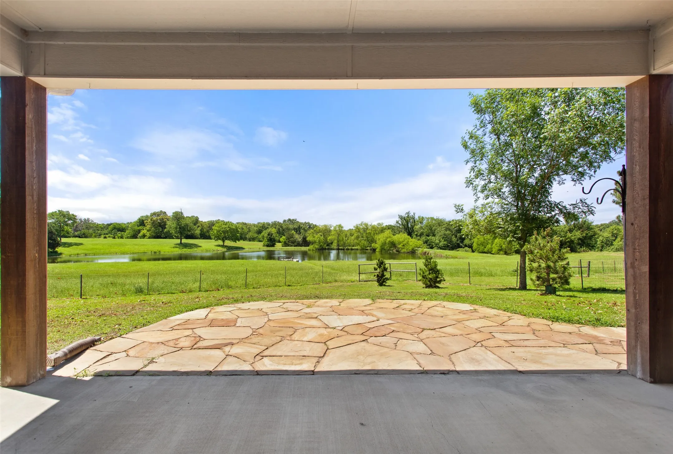 PATIO WITH POND VIEW