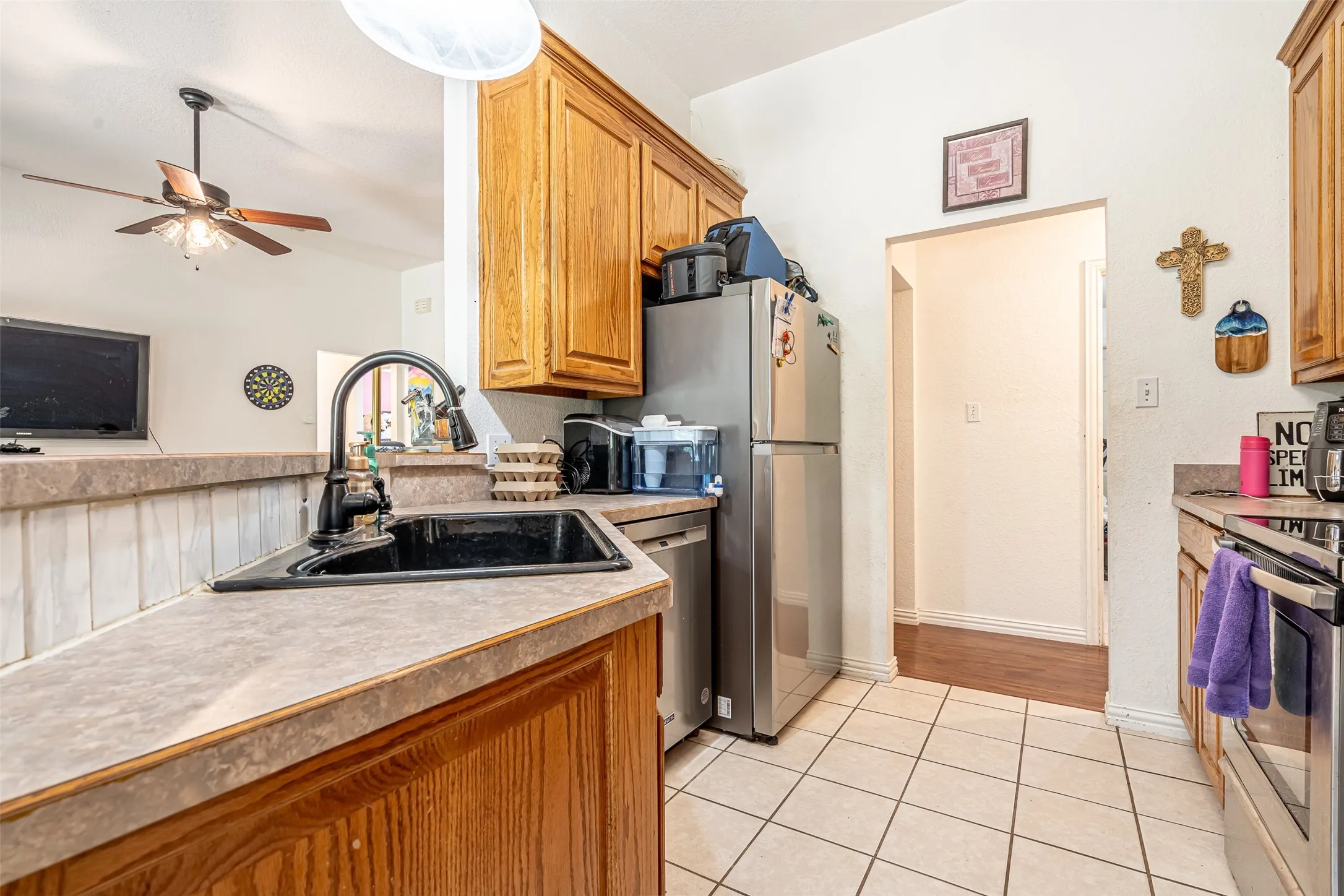 Open to main living area