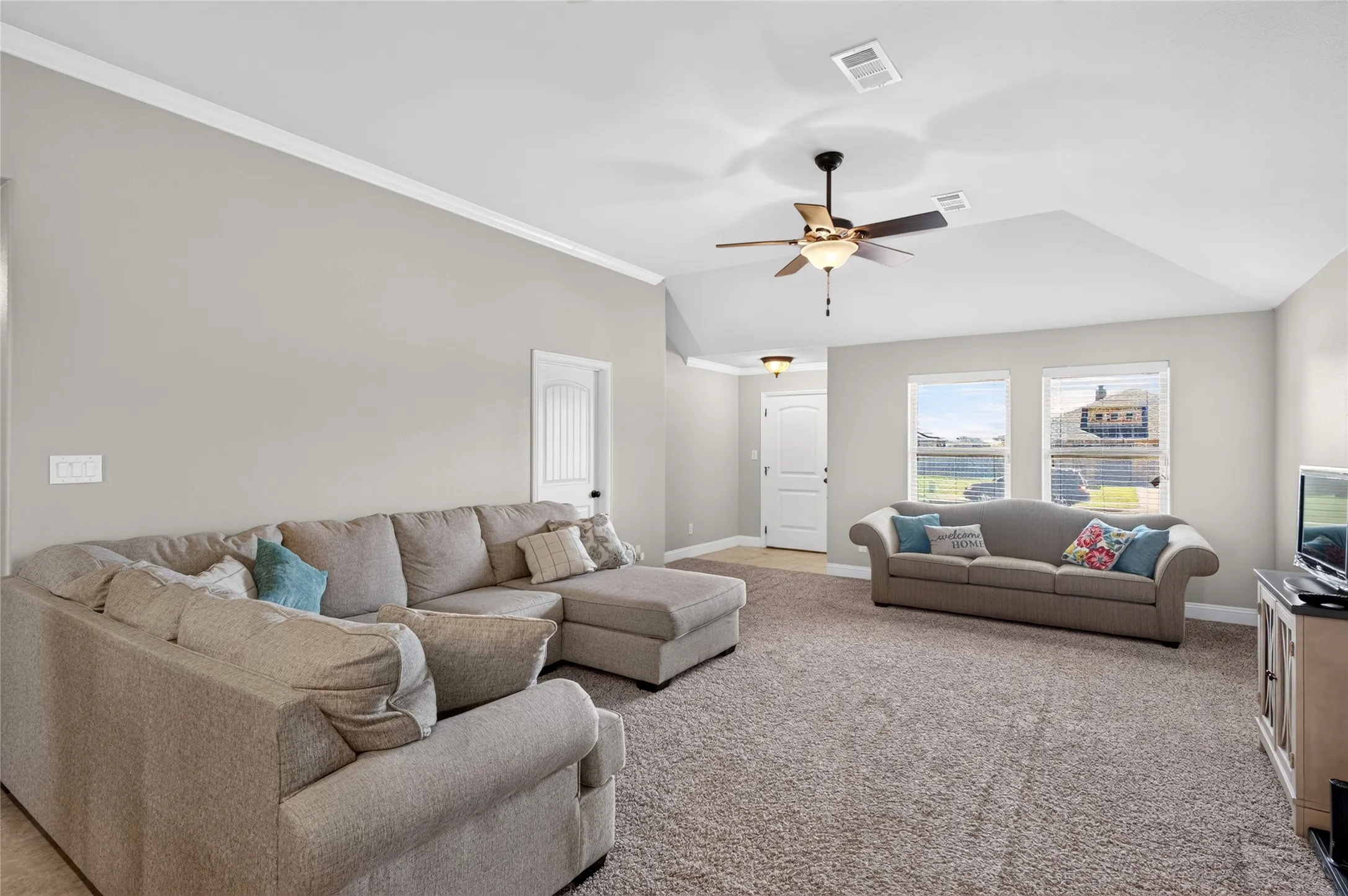 Large, open living area