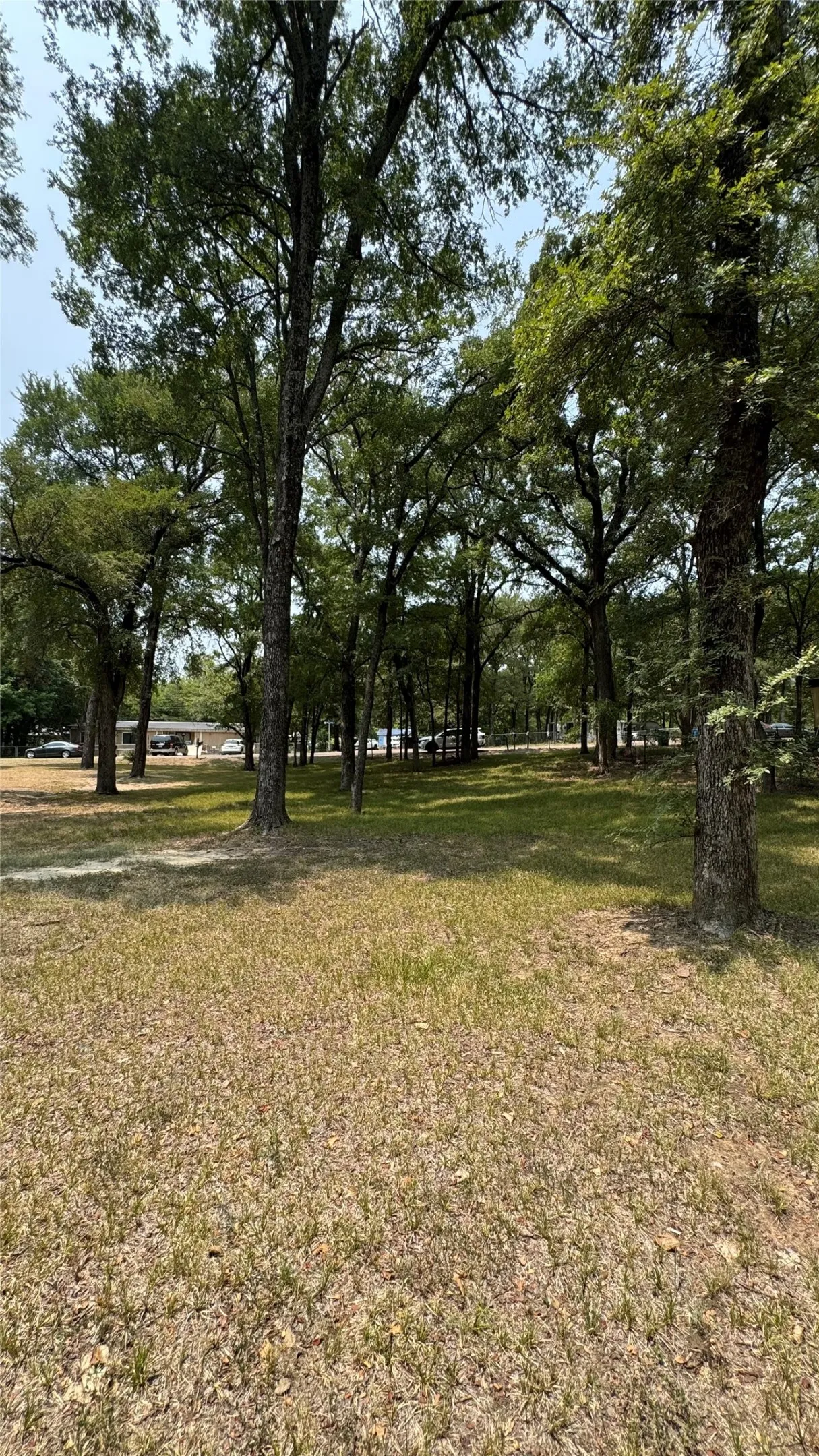 Back view looking towards street