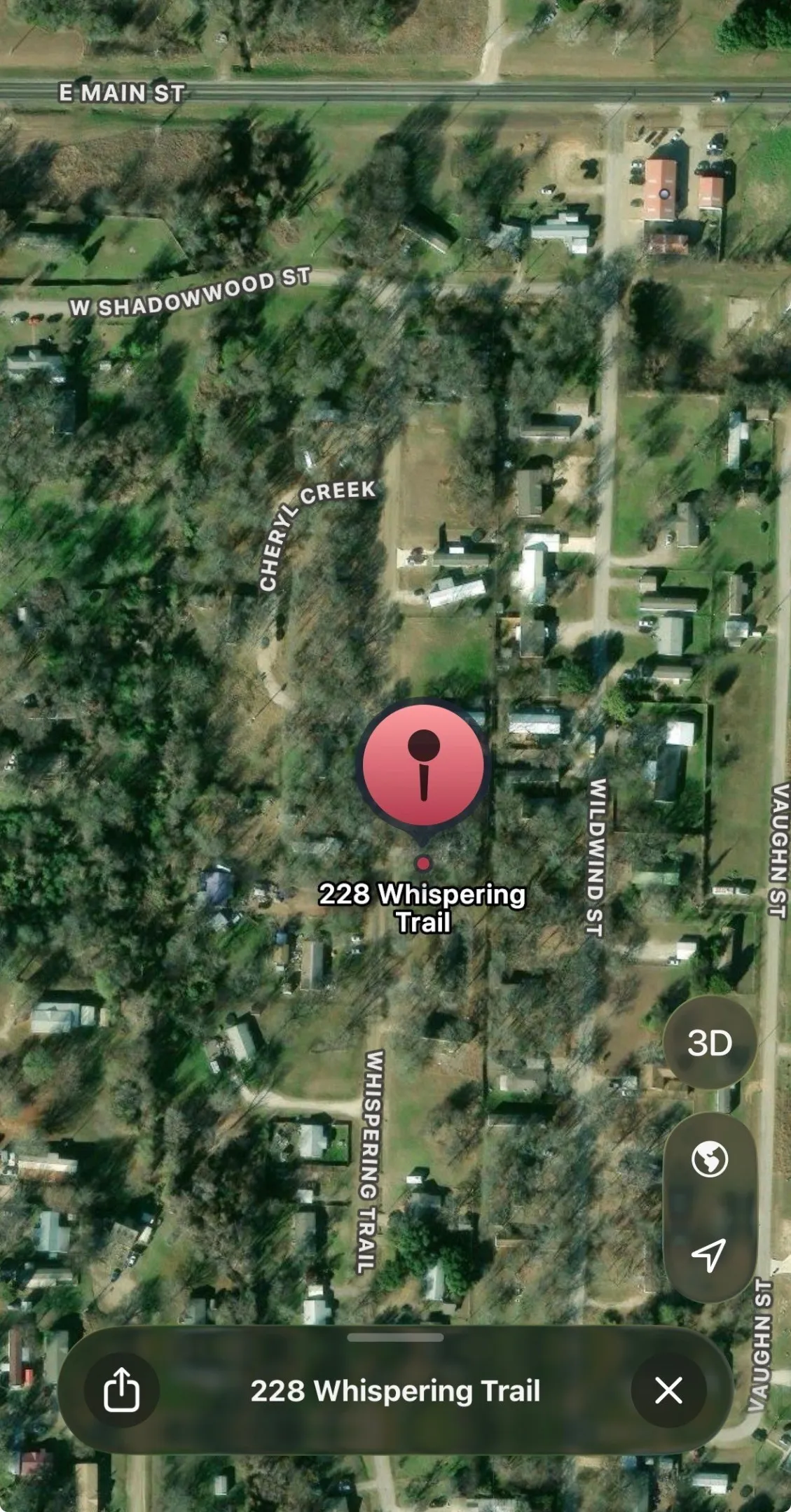 Approximate map location