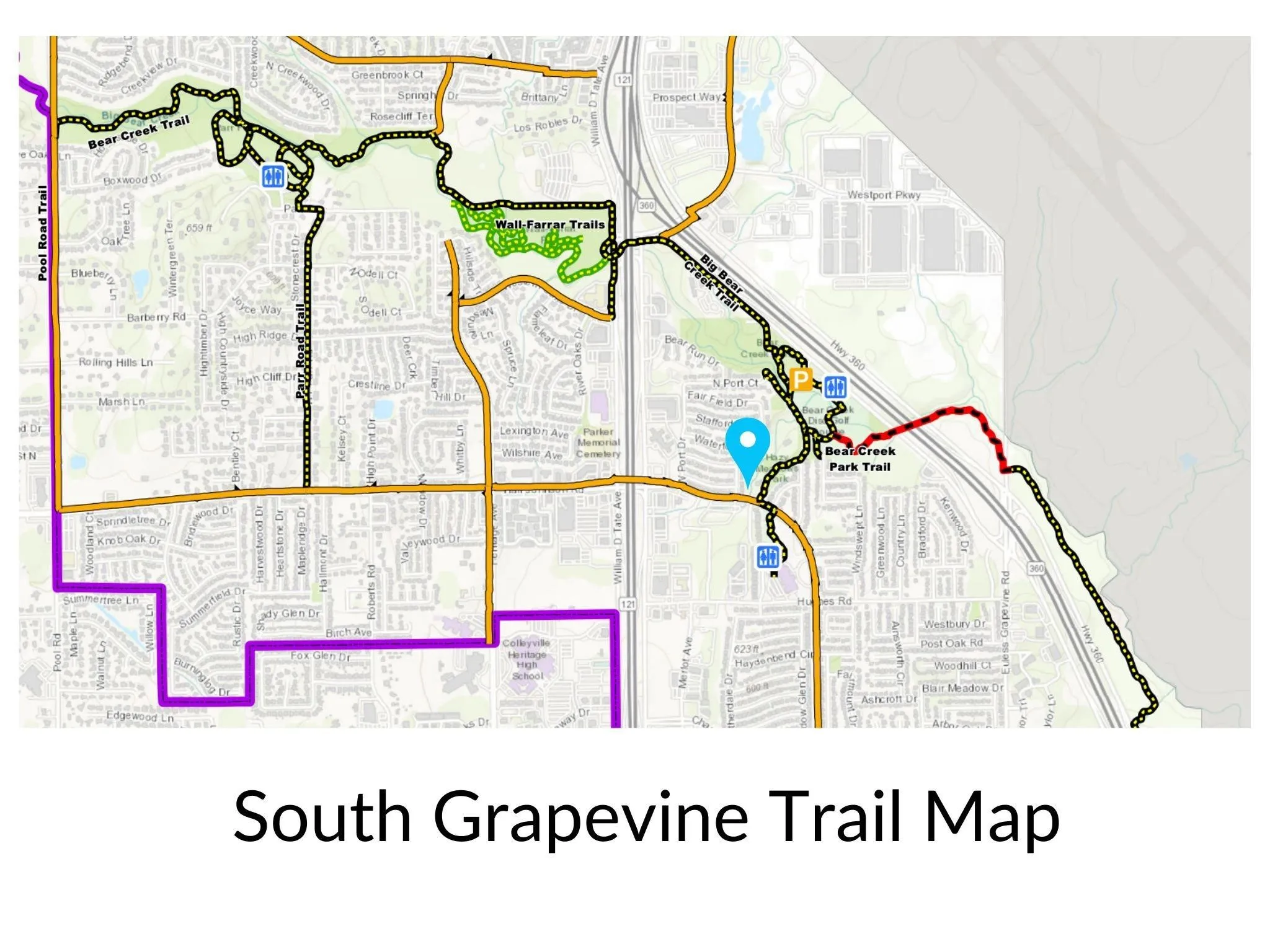 South Grapevine Trail Map
