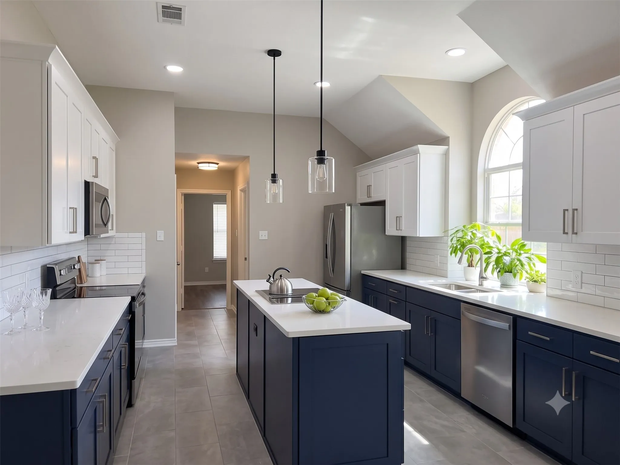 Virtually enhanced kitchen