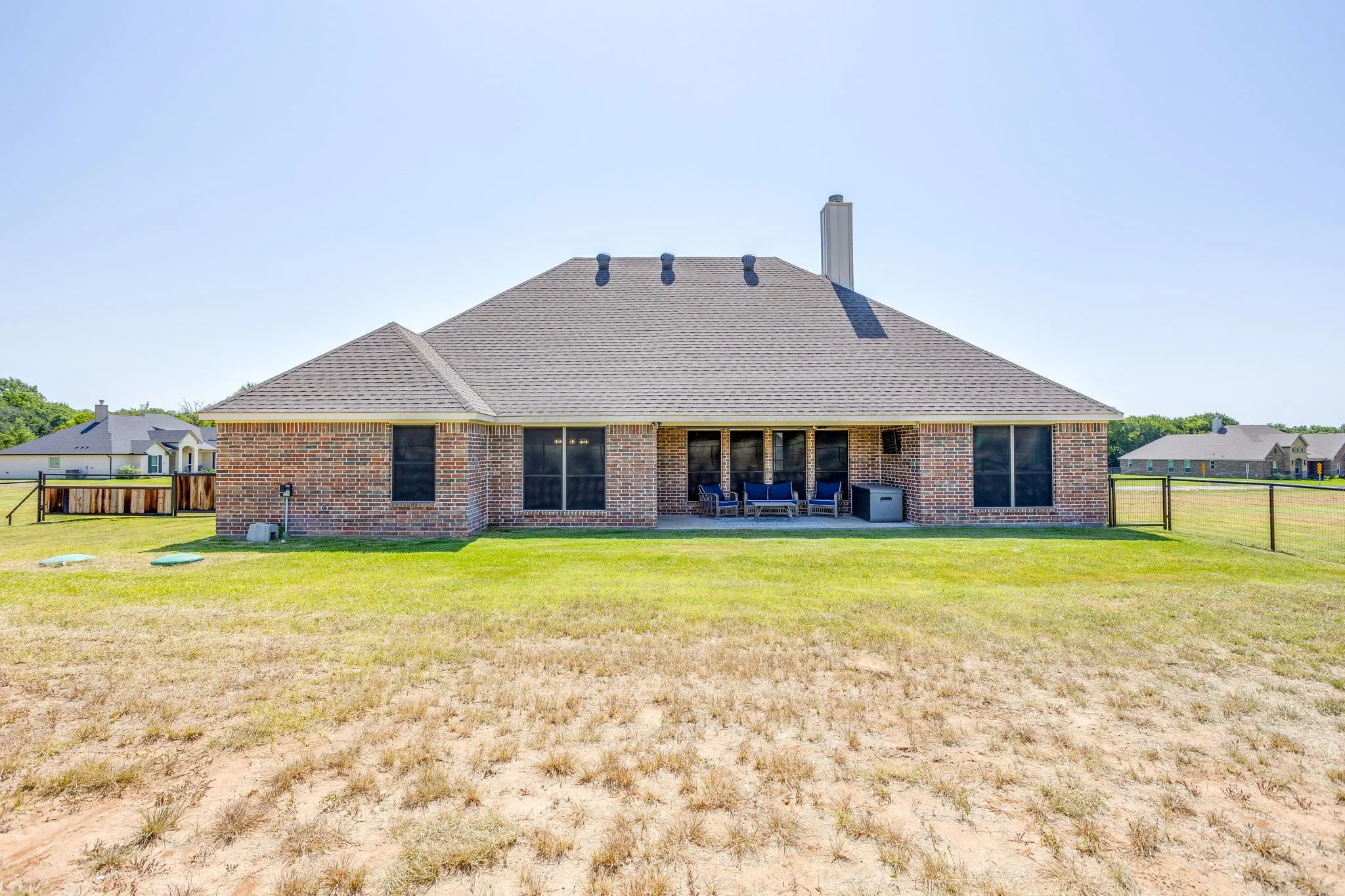 Back view of home