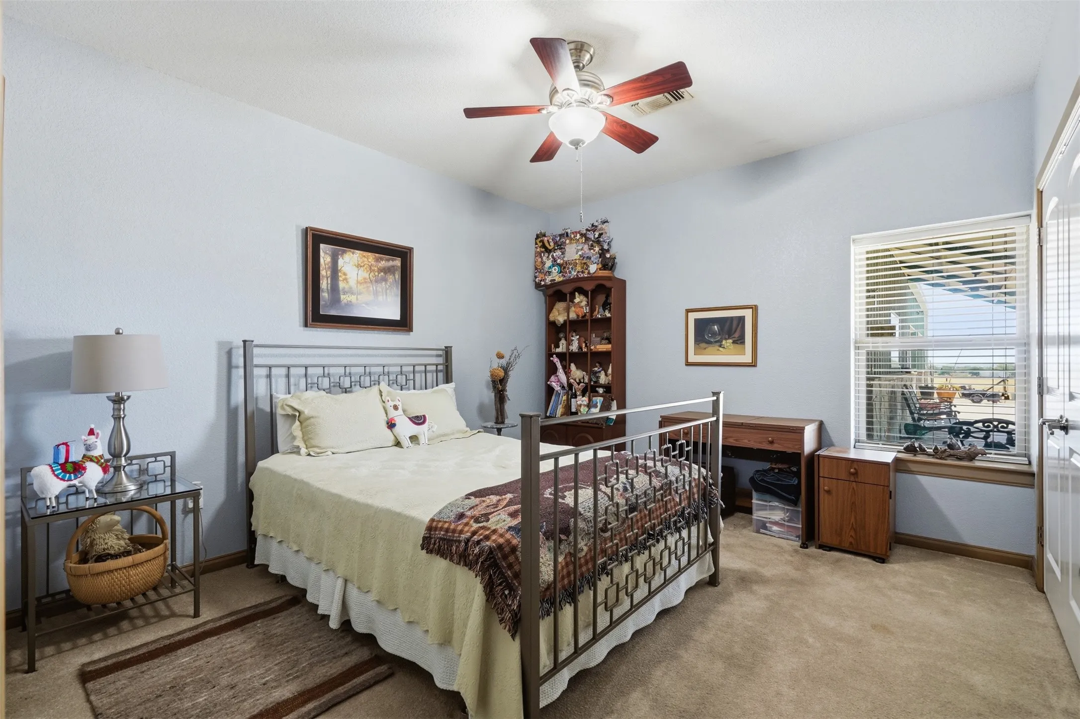 Bedrooms are large and have warm natural light