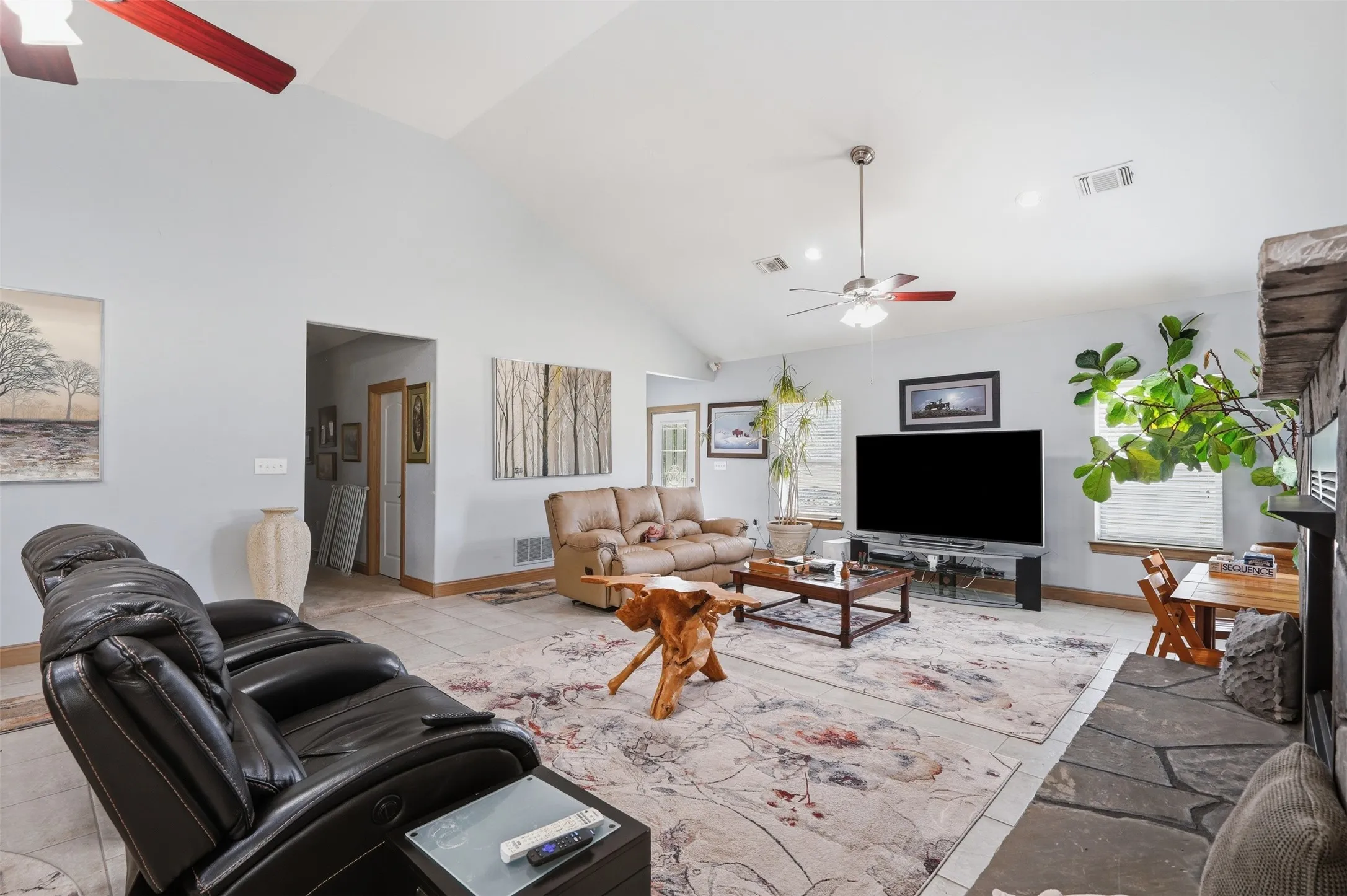 Living area offers room to entertain family and guests