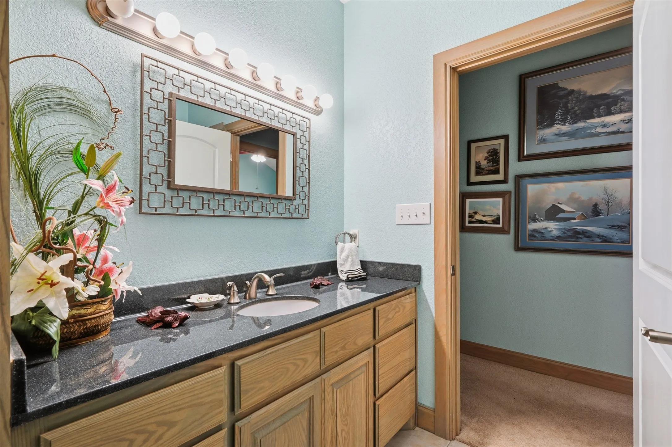 Home features 3 full bathrooms
