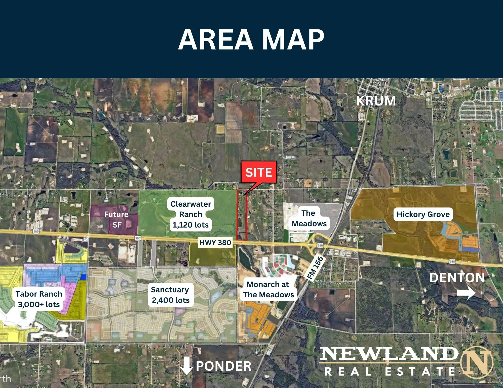 Aerial showing surrounding developments