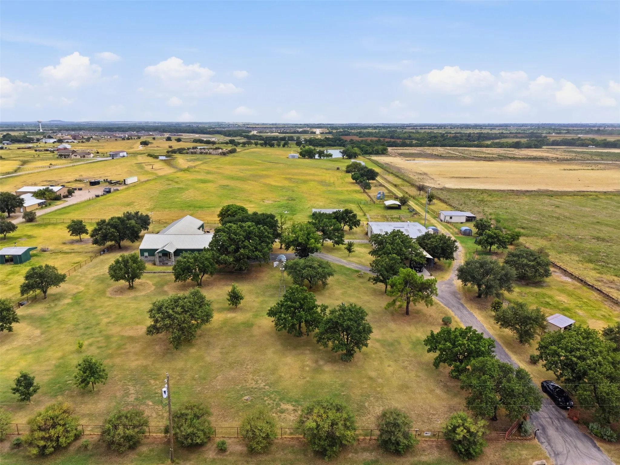 Aerial from North view showing this beautiful 35 acres with so many possibilities!