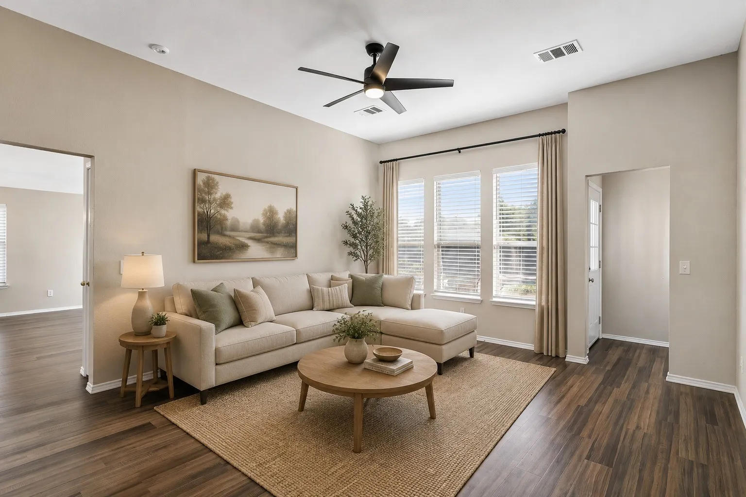 Living Room—Virtually Staged