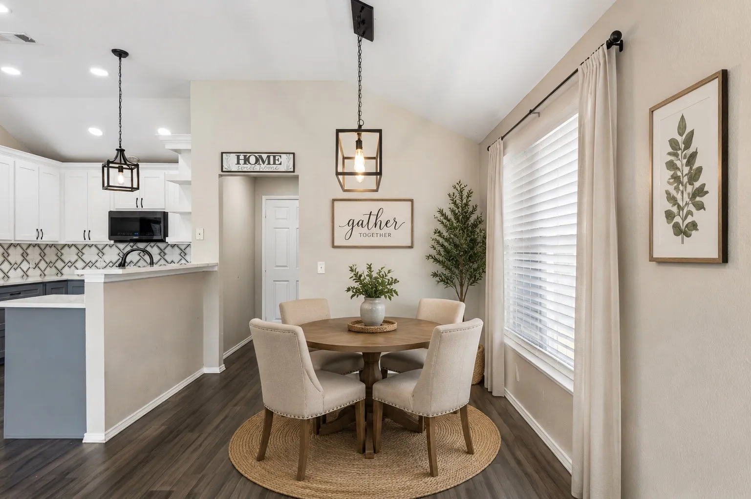 Breakfast Area—Virtually Staged