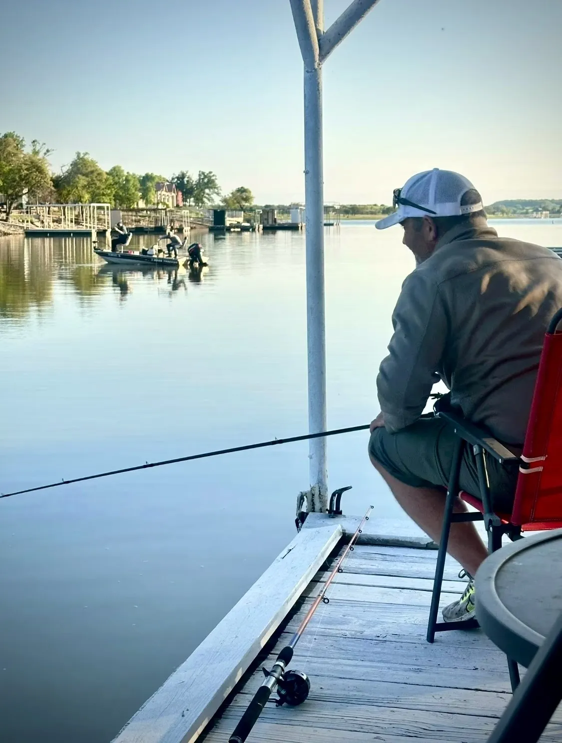 Cast a line from your own private dock and enjoy some lake fishing right outside your door.
