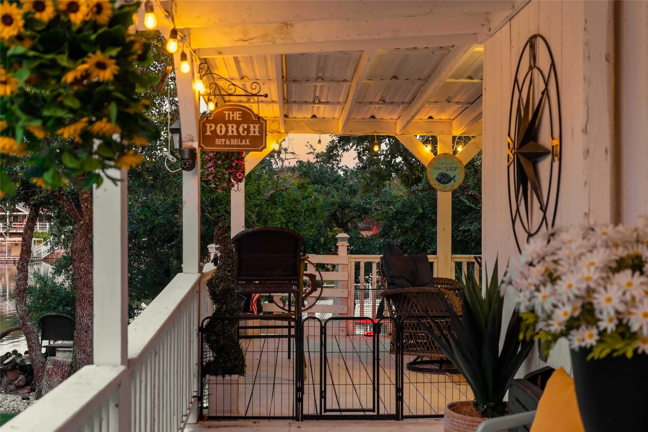 A welcoming porch designed for morning coffee, afternoon conversations, and sunset views.