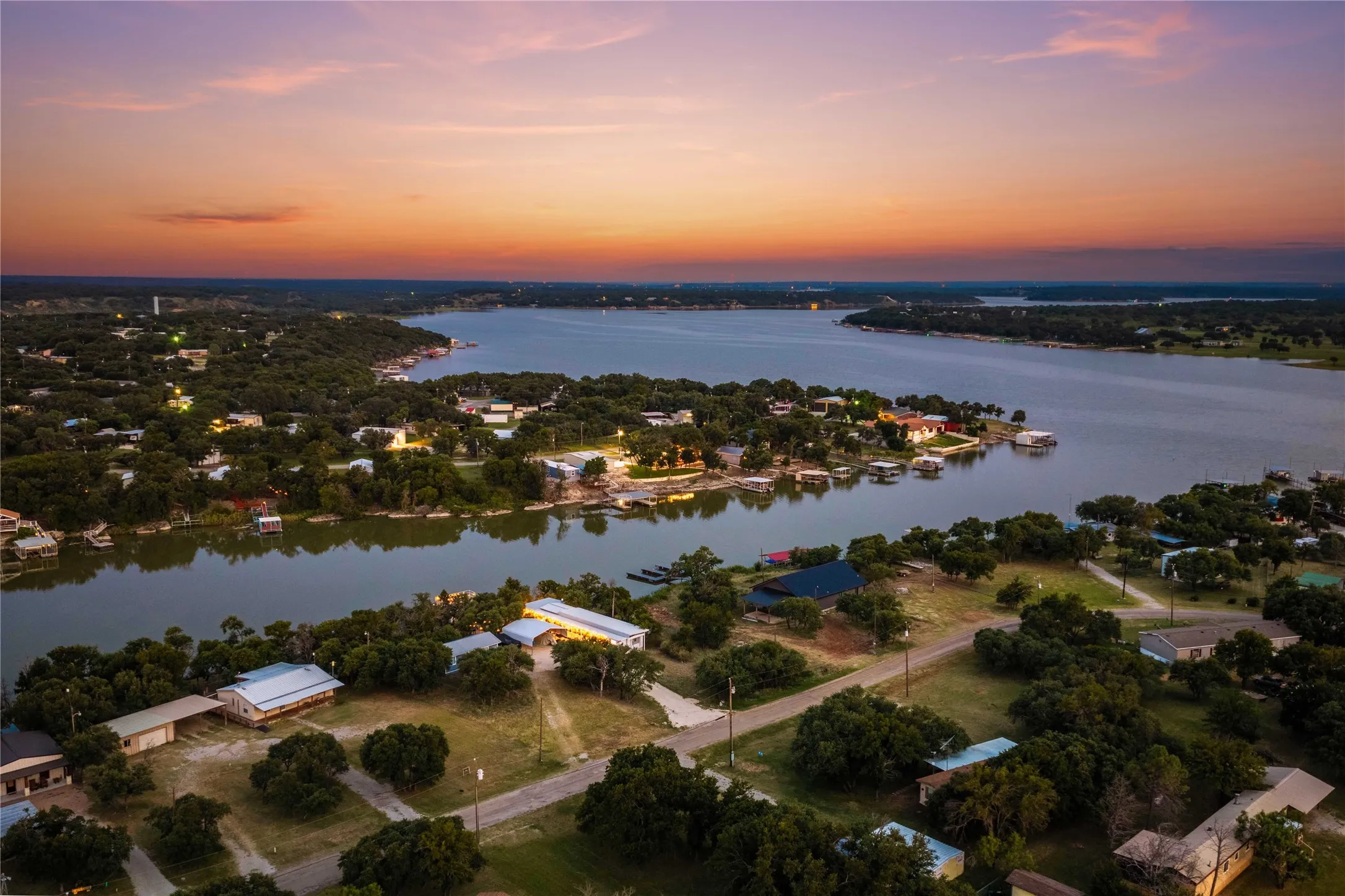 Enjoy the best of both worlds with a secluded cove and easy access to the open waters of Lake Brownwood.