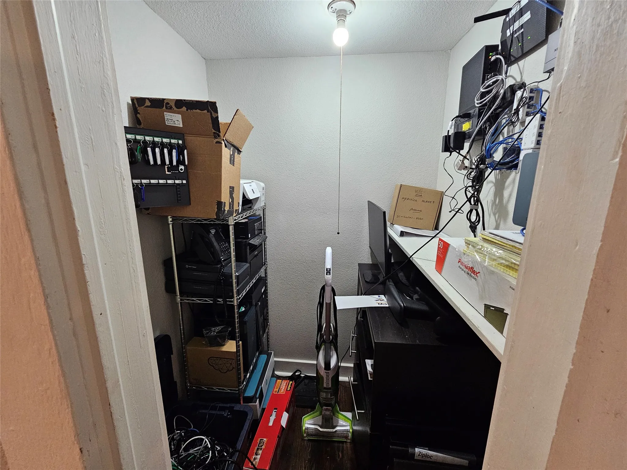 Storage and internal systems closet