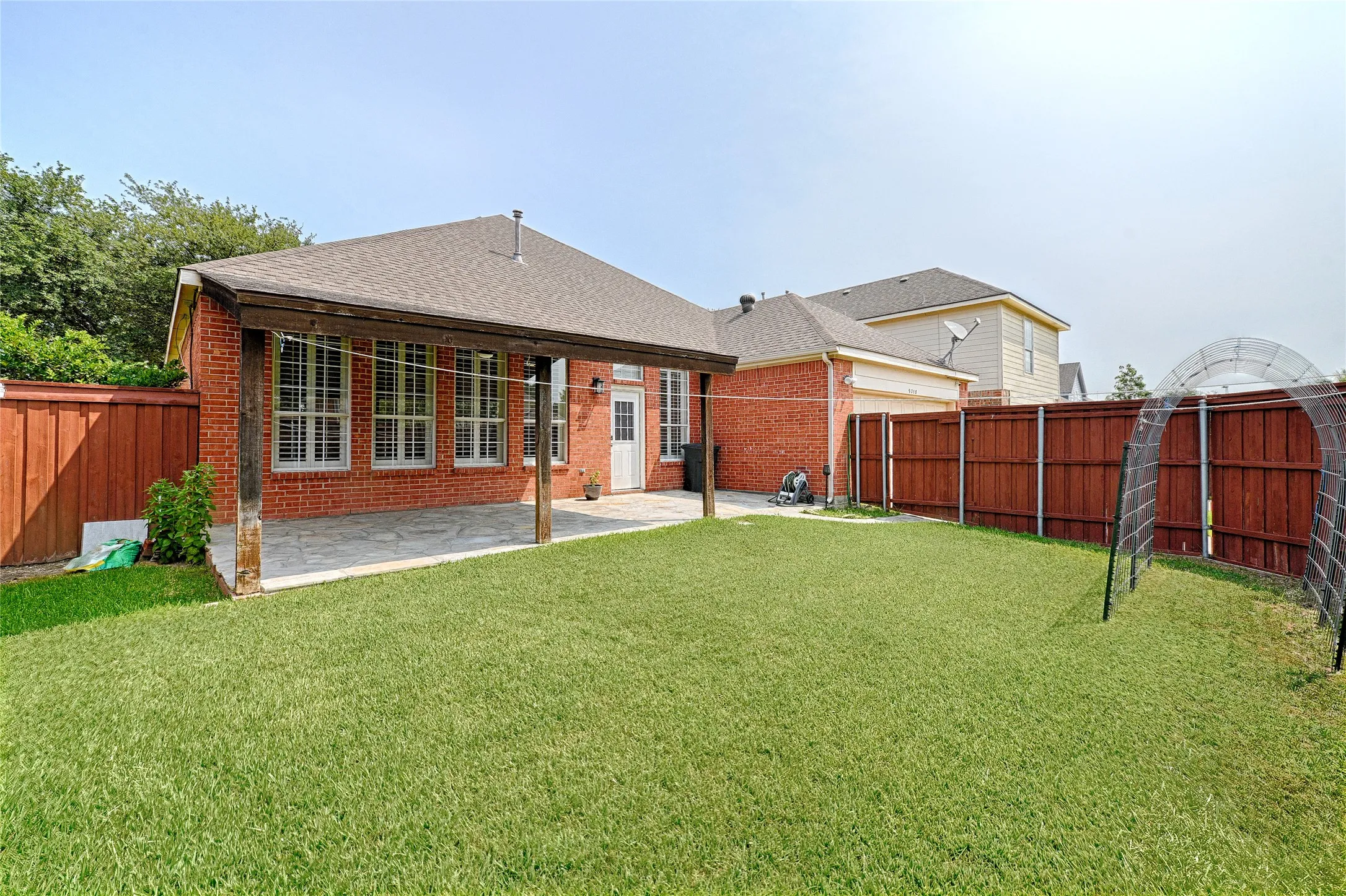 Rear of home from yard.