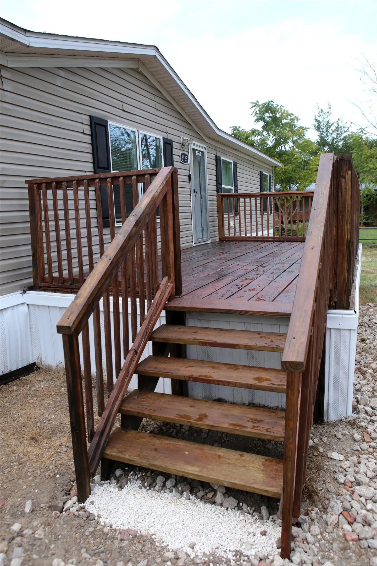 Front and back decks to enjoy nature.