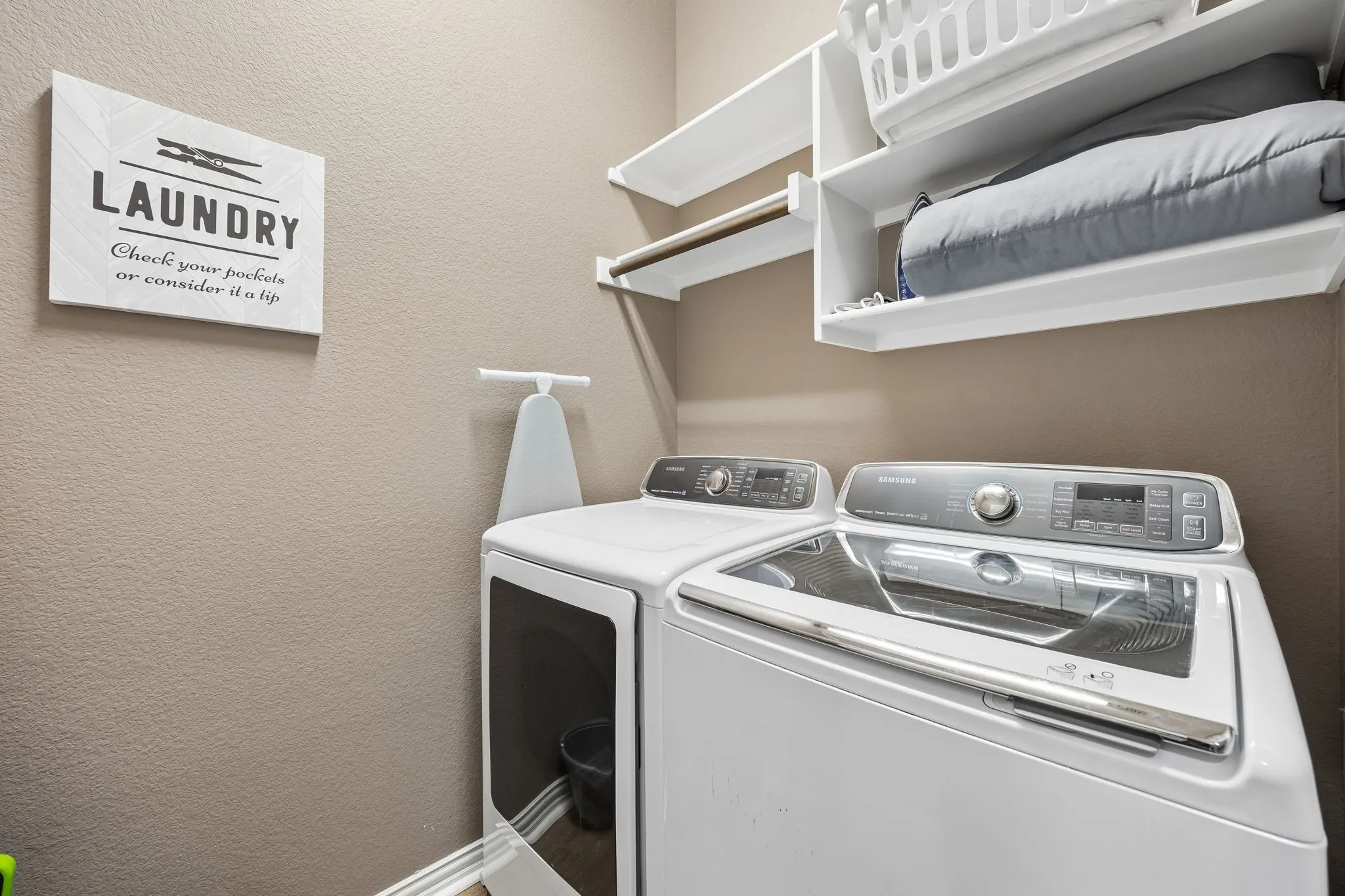 Separate laundry room