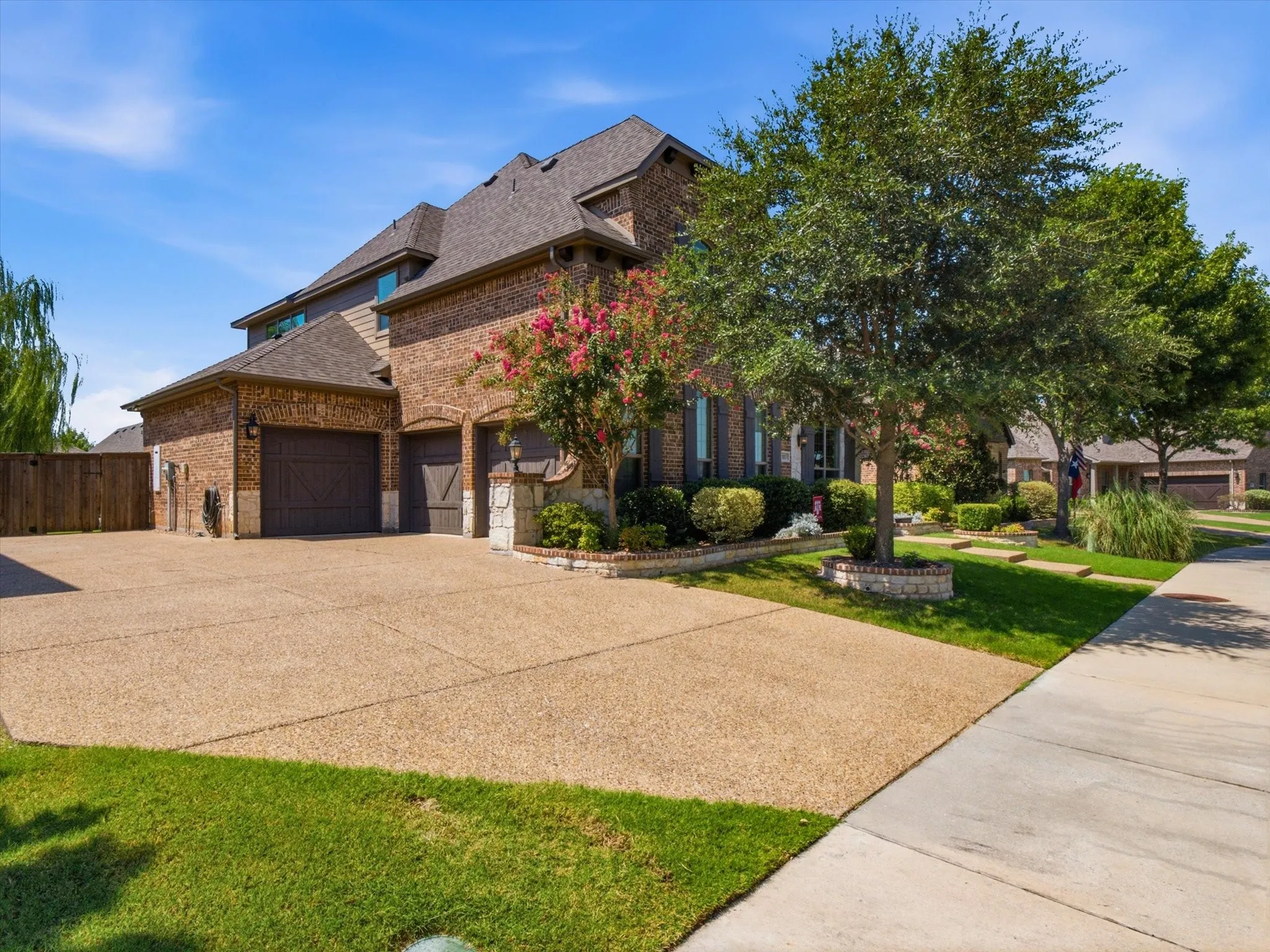 Three Car Garage and lots of parking.