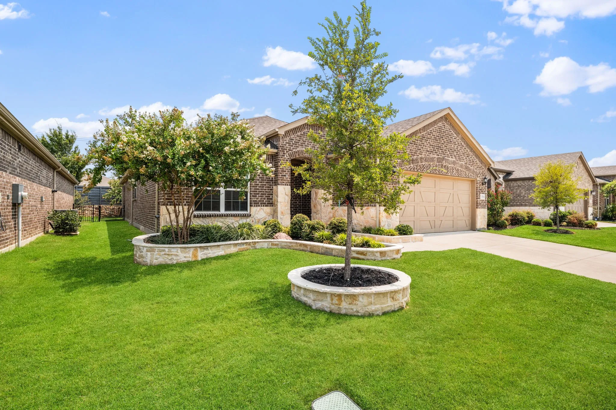Gorgeous stone landscape border